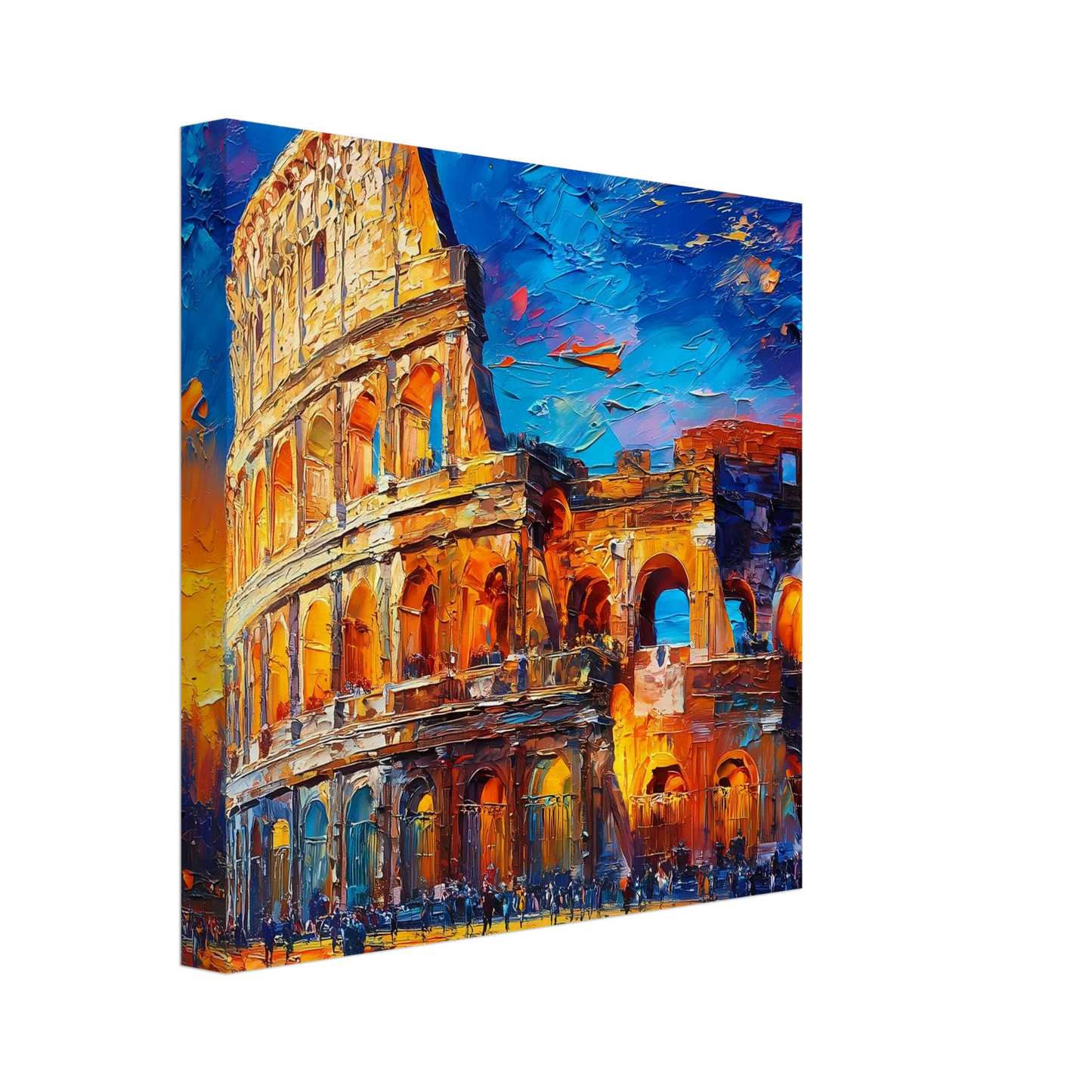 Colisée Flamboyant — tableau sur toile — vue 2 — art mural STNCL
