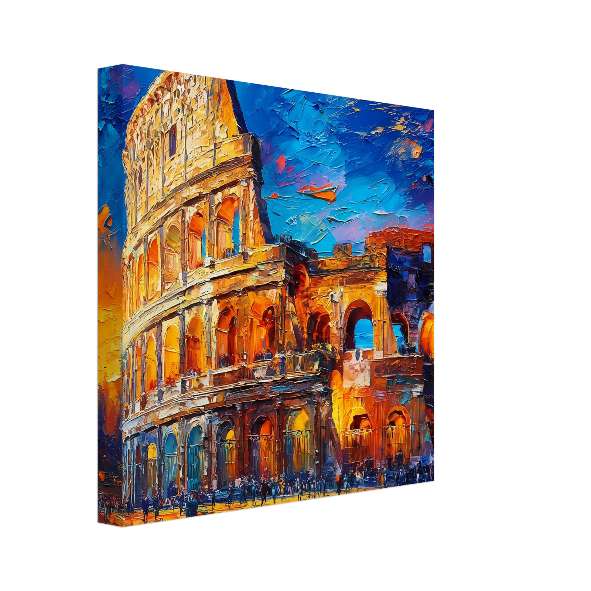 Colisée Flamboyant — tableau sur toile — vue 2 — art mural STNCL