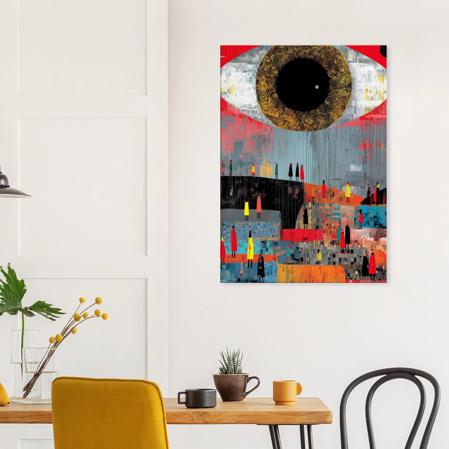 L'Oeil et la Foule — tableau sur toile — vue 8 — art mural STNCL