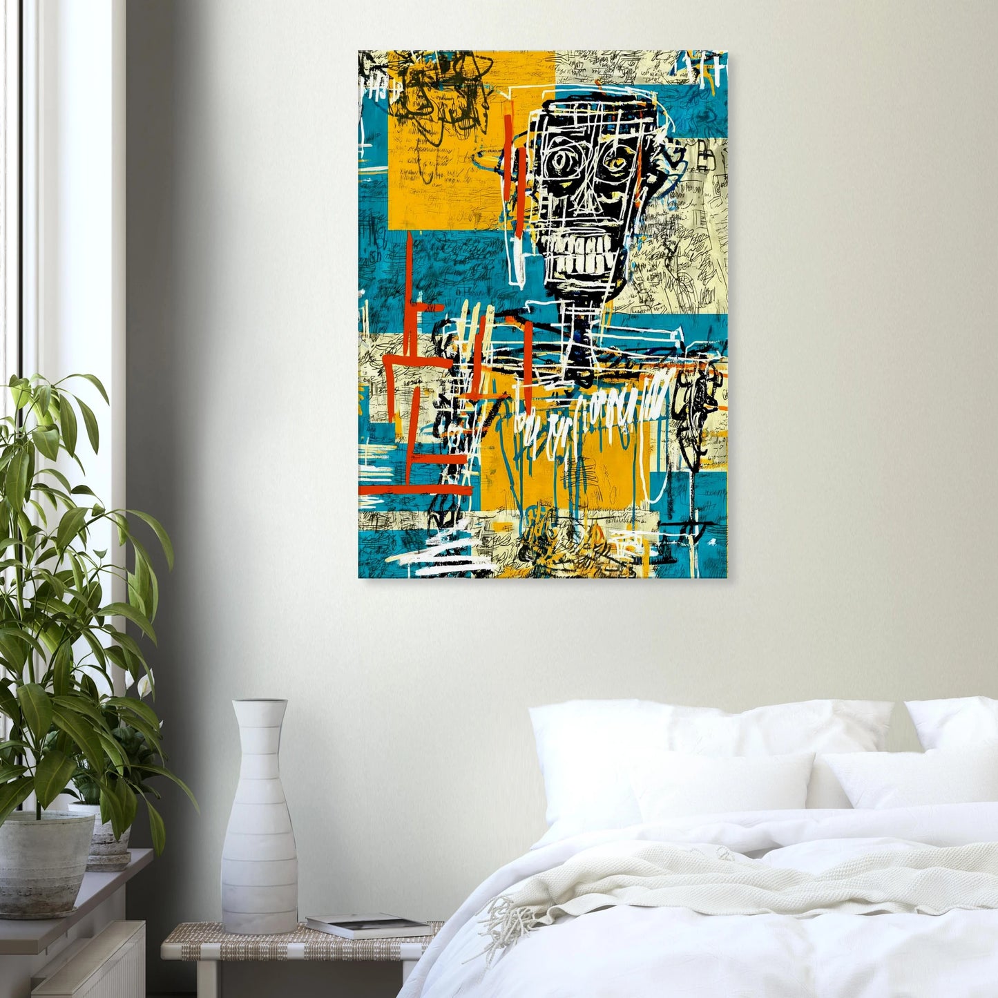 Visage Griffé — tableau sur toile — vue 7 — art mural STNCL