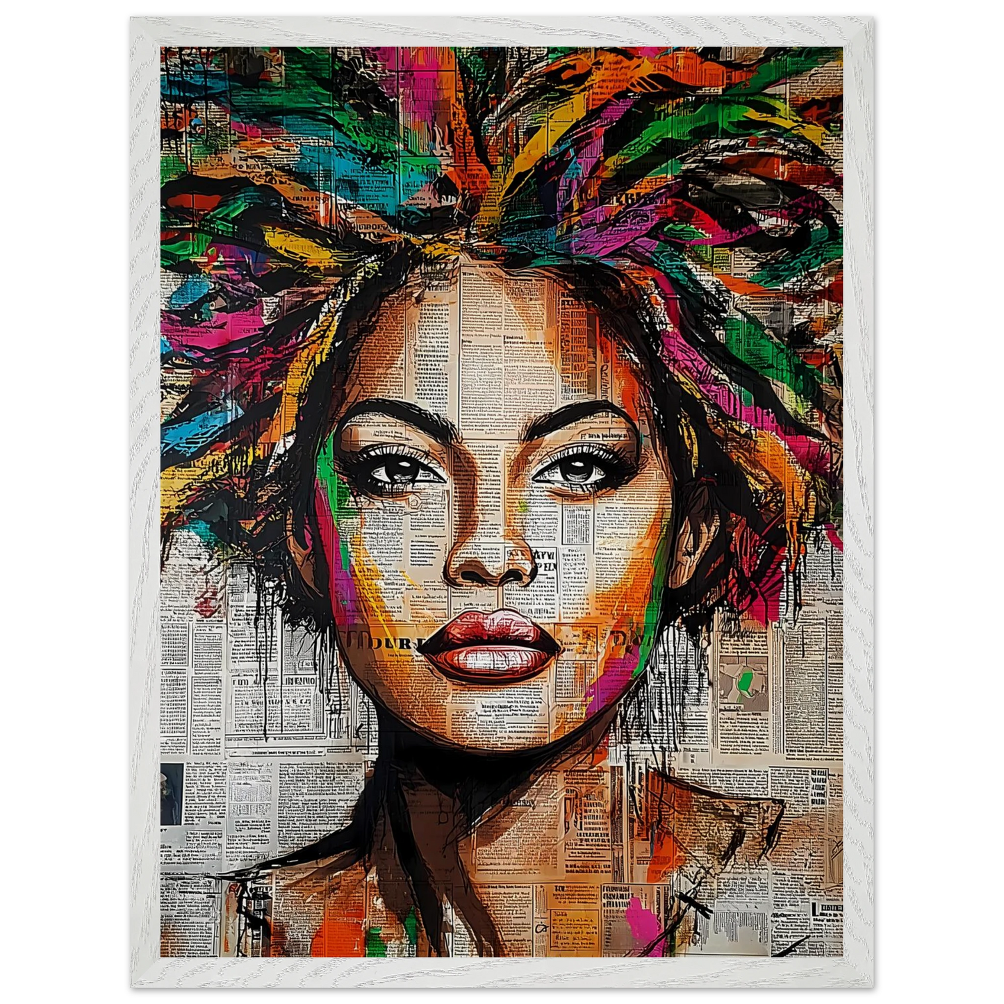 Tête d'Affiche — tableau encadré bois — vue 8 — art mural STNCL