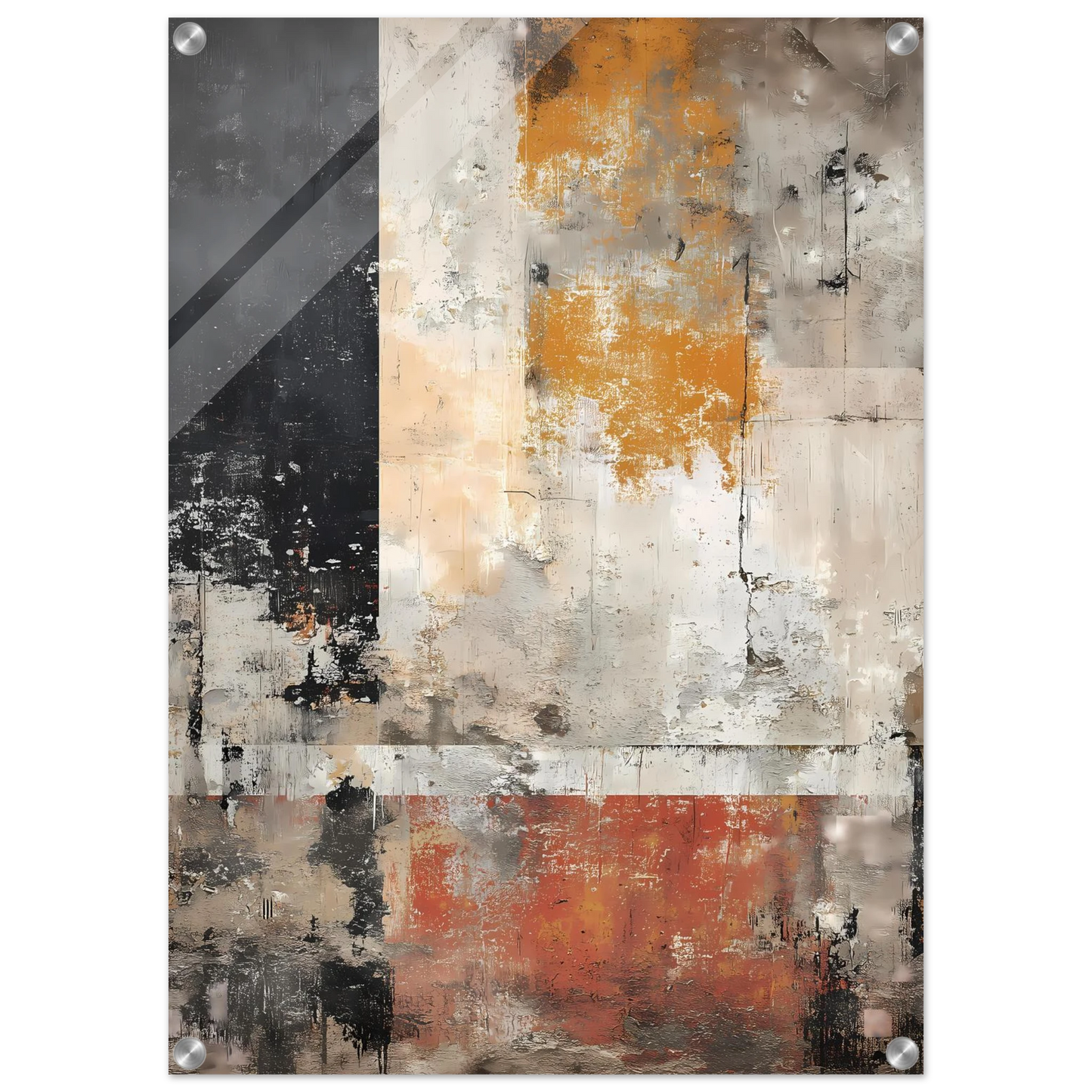 Champs de Patine — tableau plexiglas — vue 2 — art mural STNCL