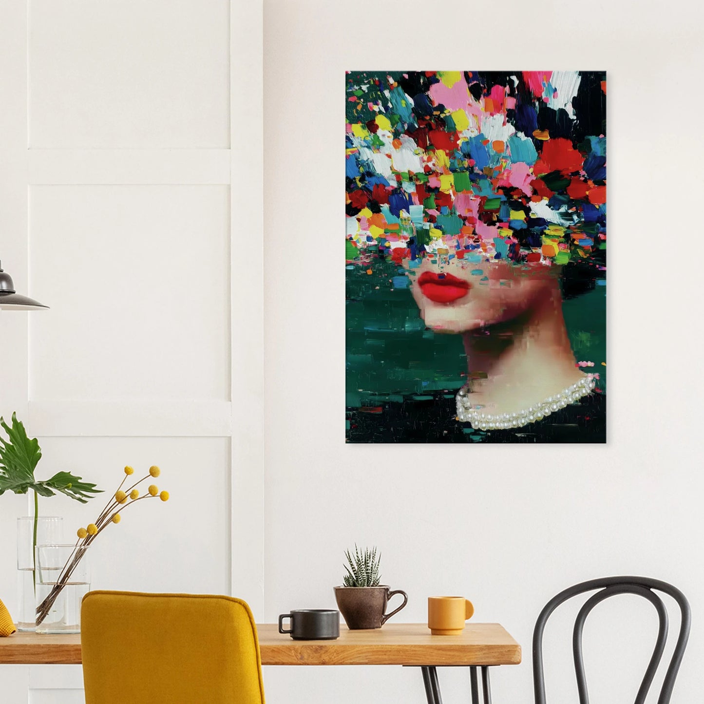 Sous les Fleurs — tableau sur toile — vue 8 — art mural STNCL