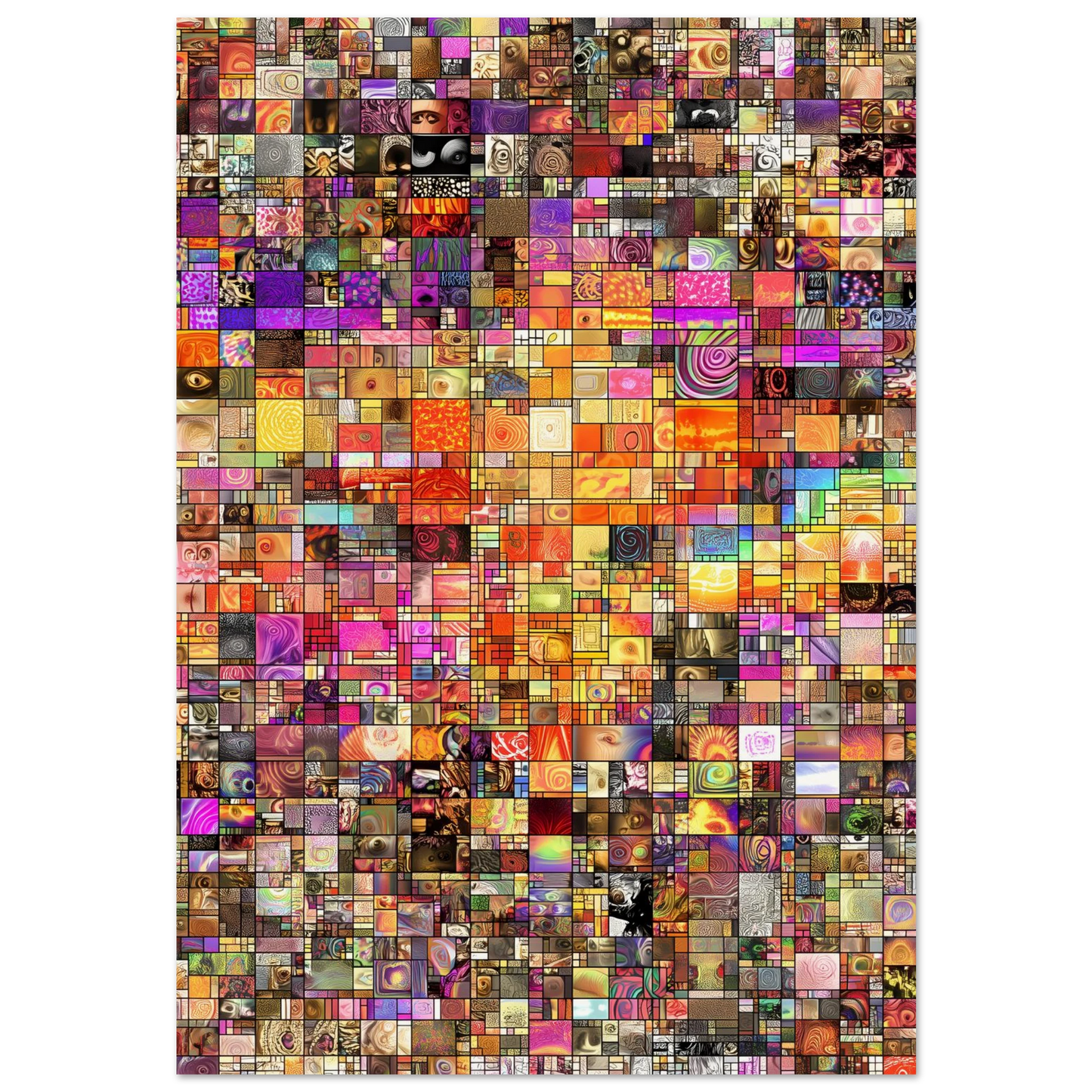 Mosaïque des Mille Mondes — affiche d'art — art mural STNCL