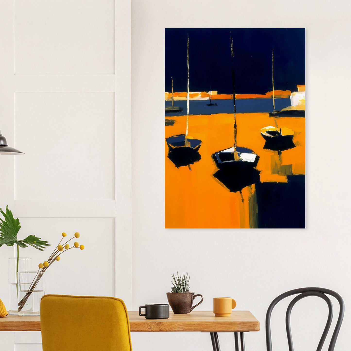 Barques au Soleil Couchant — affiche d'art — vue 8 — art mural STNCL