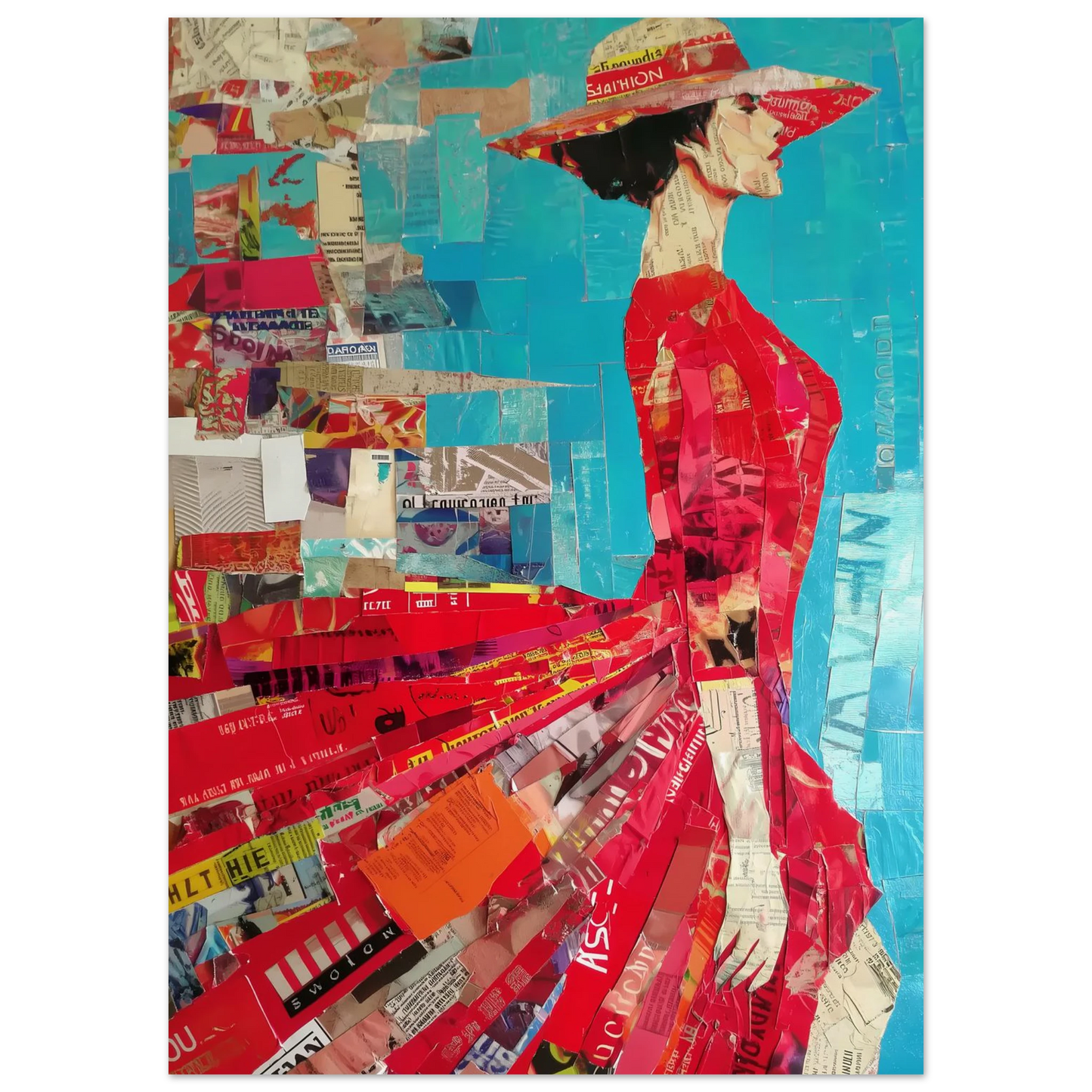 La Robe Rouge — affiche d'art — vue 5 — art mural STNCL
