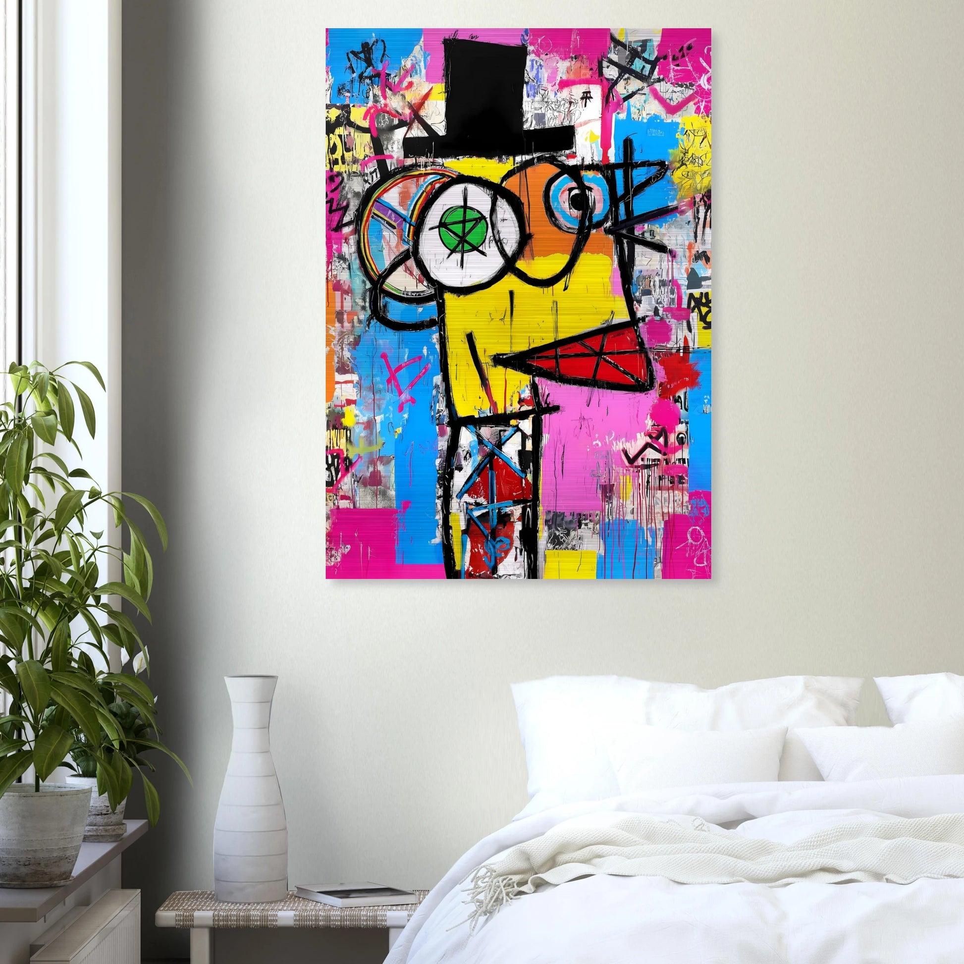 L'Homme au Chapeau Noir — tableau aluminium — vue 7 — art mural STNCL