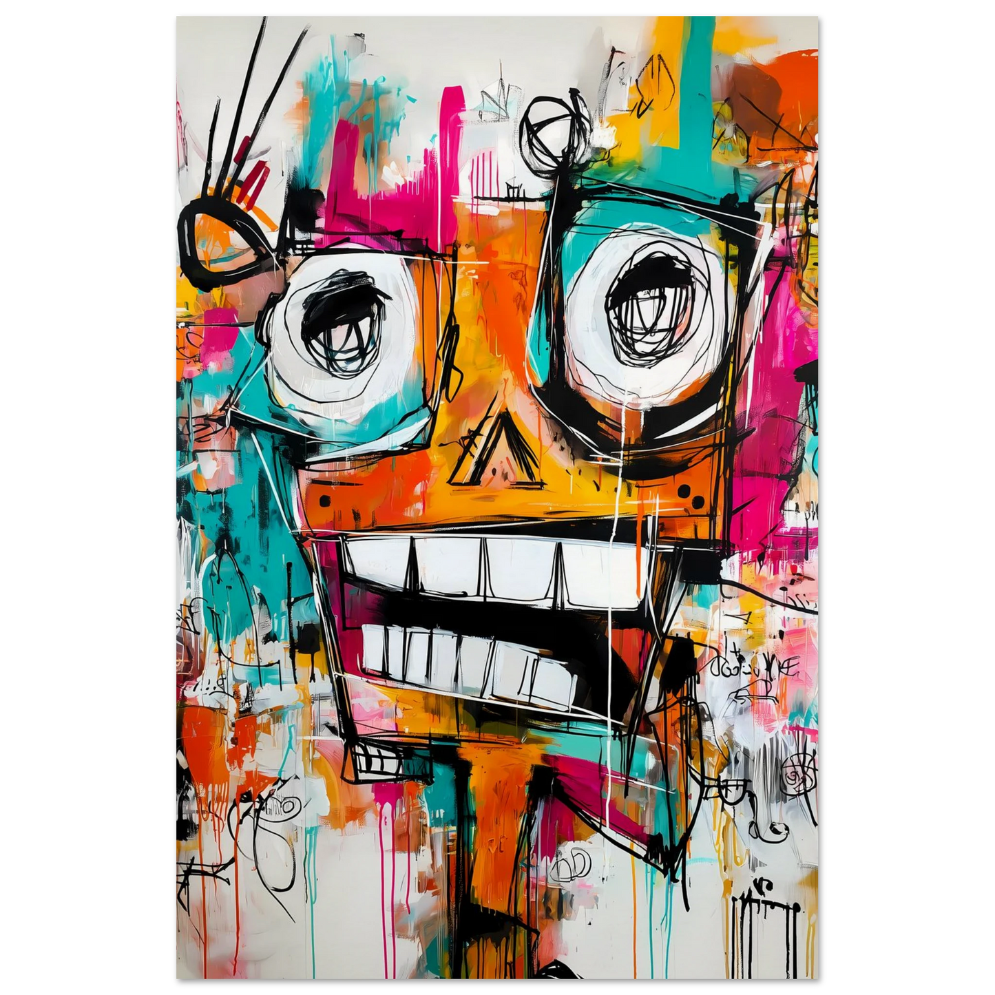 Face à Grands Yeux — affiche d'art — vue 4 — art mural STNCL