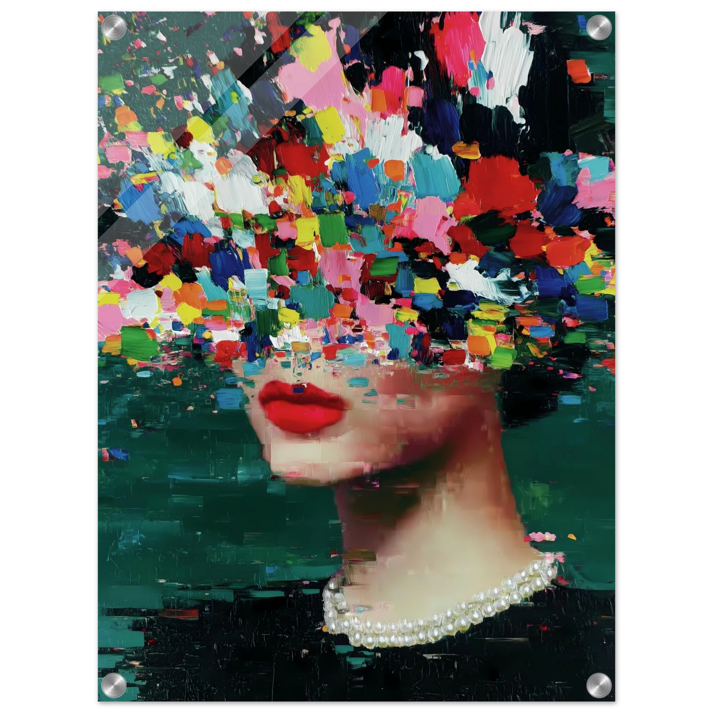 Sous les Fleurs — tableau plexiglas — vue 4 — art mural STNCL