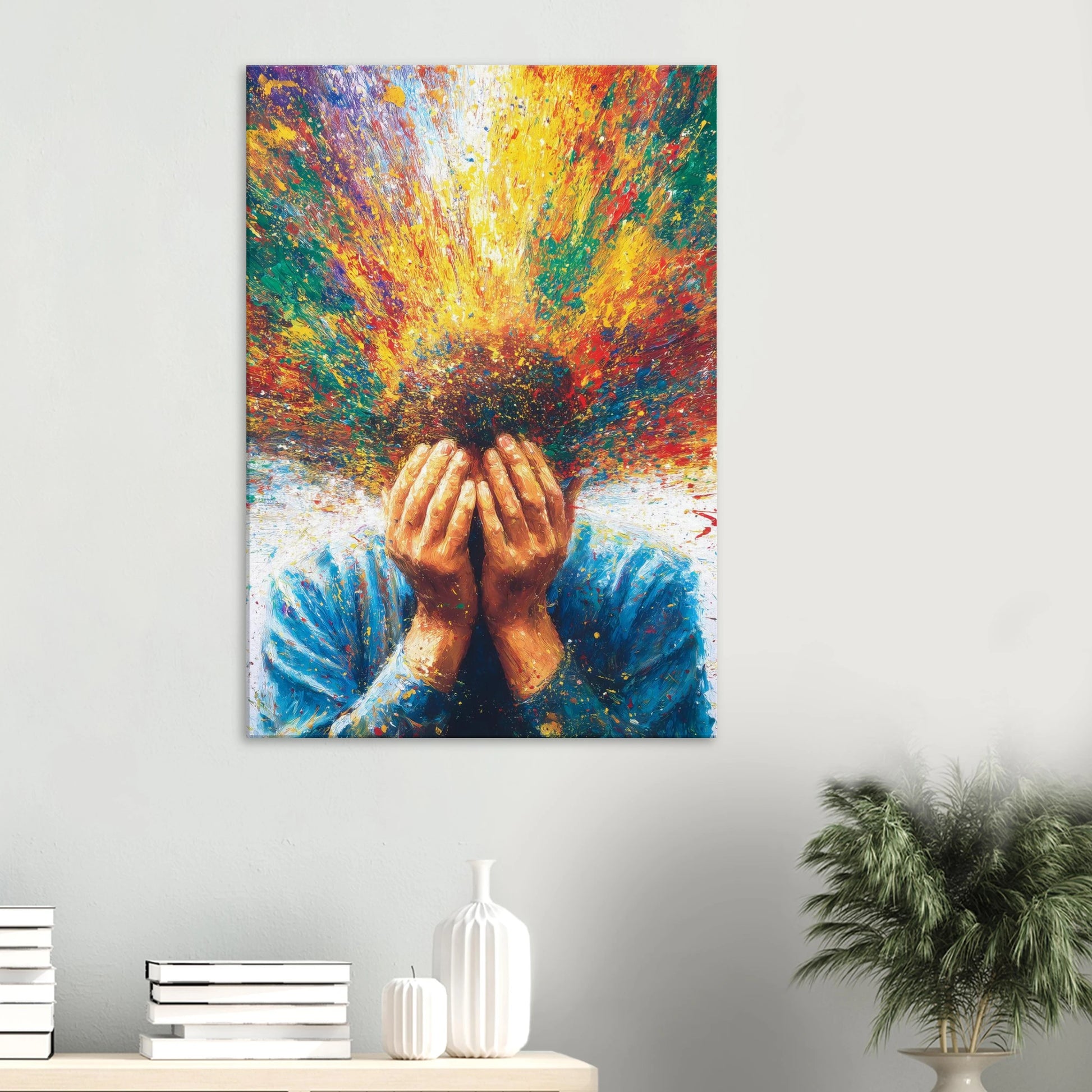 Jaillissement — tableau sur toile — vue 6 — art mural STNCL