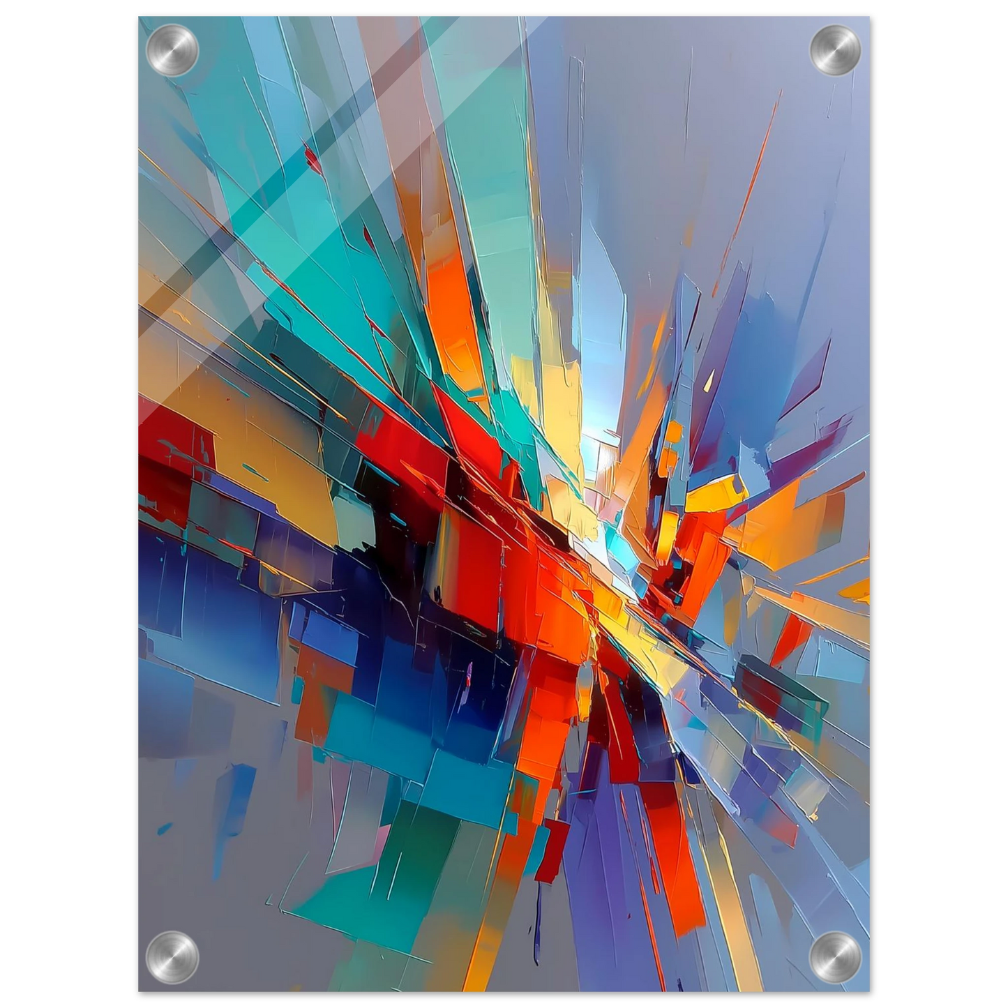Point de Fuite — tableau plexiglas — vue 3 — art mural STNCL
