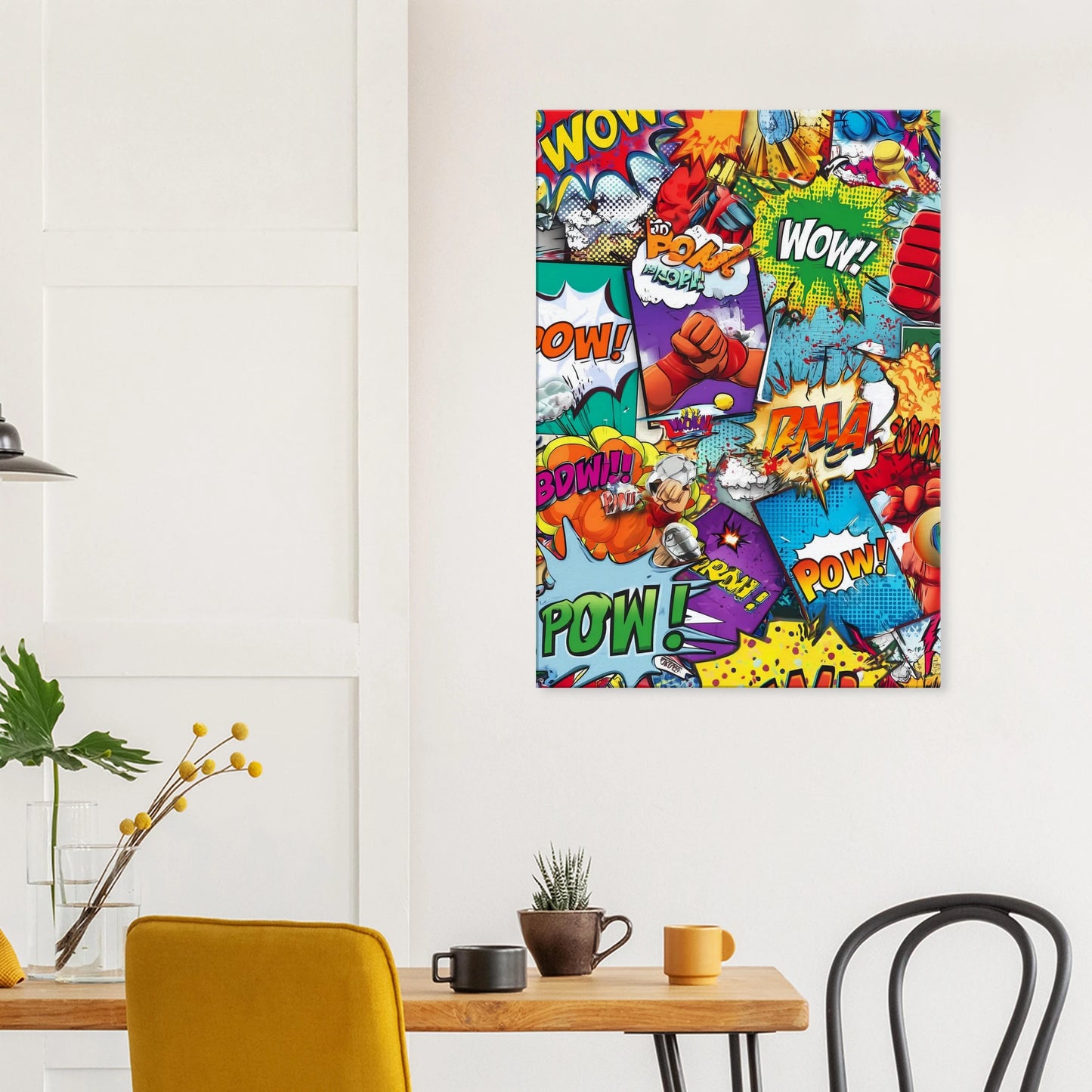 Explosion Pop Art — tableau sur toile — vue 8 — art mural STNCL