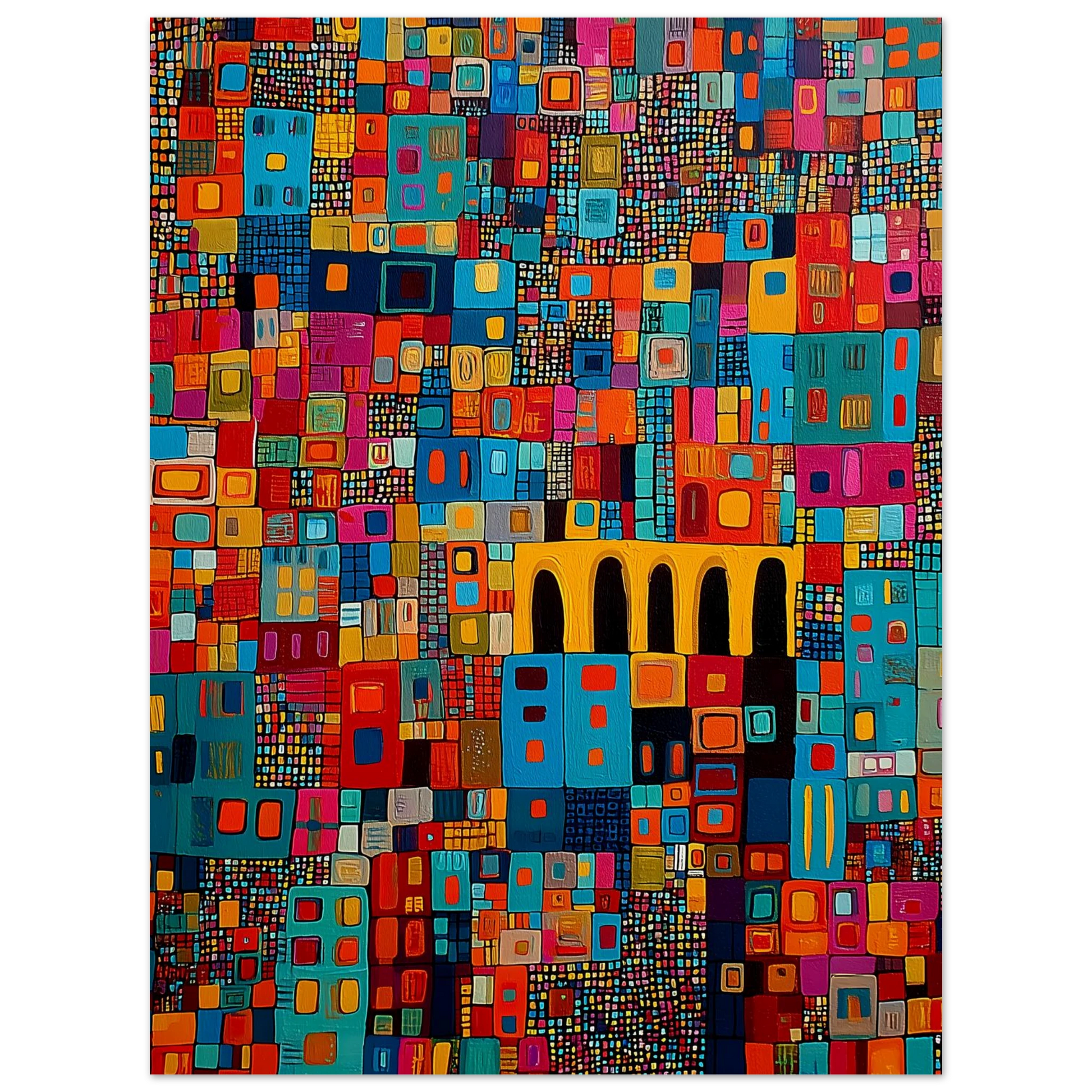 Cité Mosaïque — affiche d'art — vue 2 — art mural STNCL