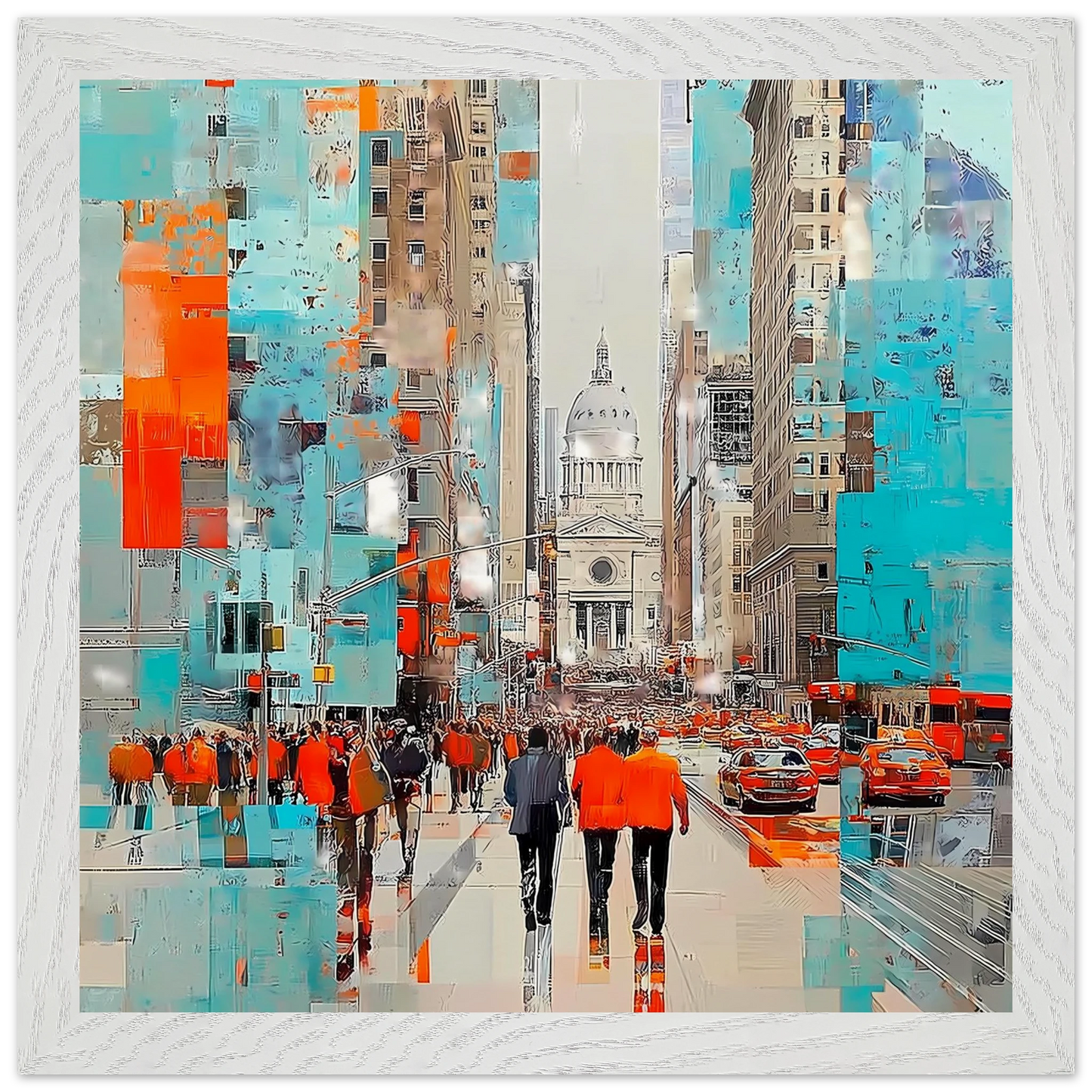 Avenue Cathédrale — tableau encadré bois — vue 11 — art mural STNCL