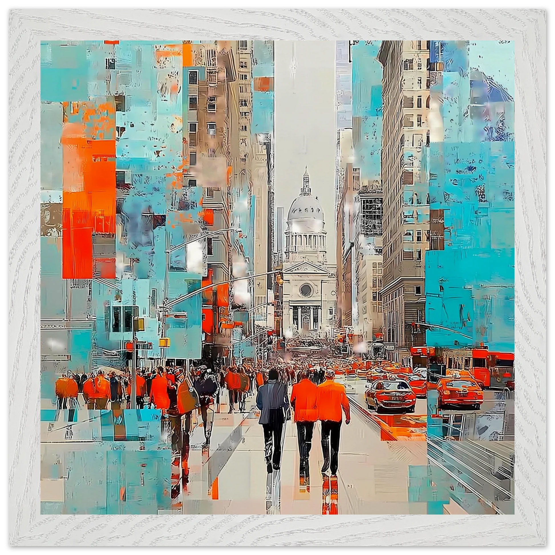 Avenue Cathédrale — tableau encadré bois — vue 11 — art mural STNCL