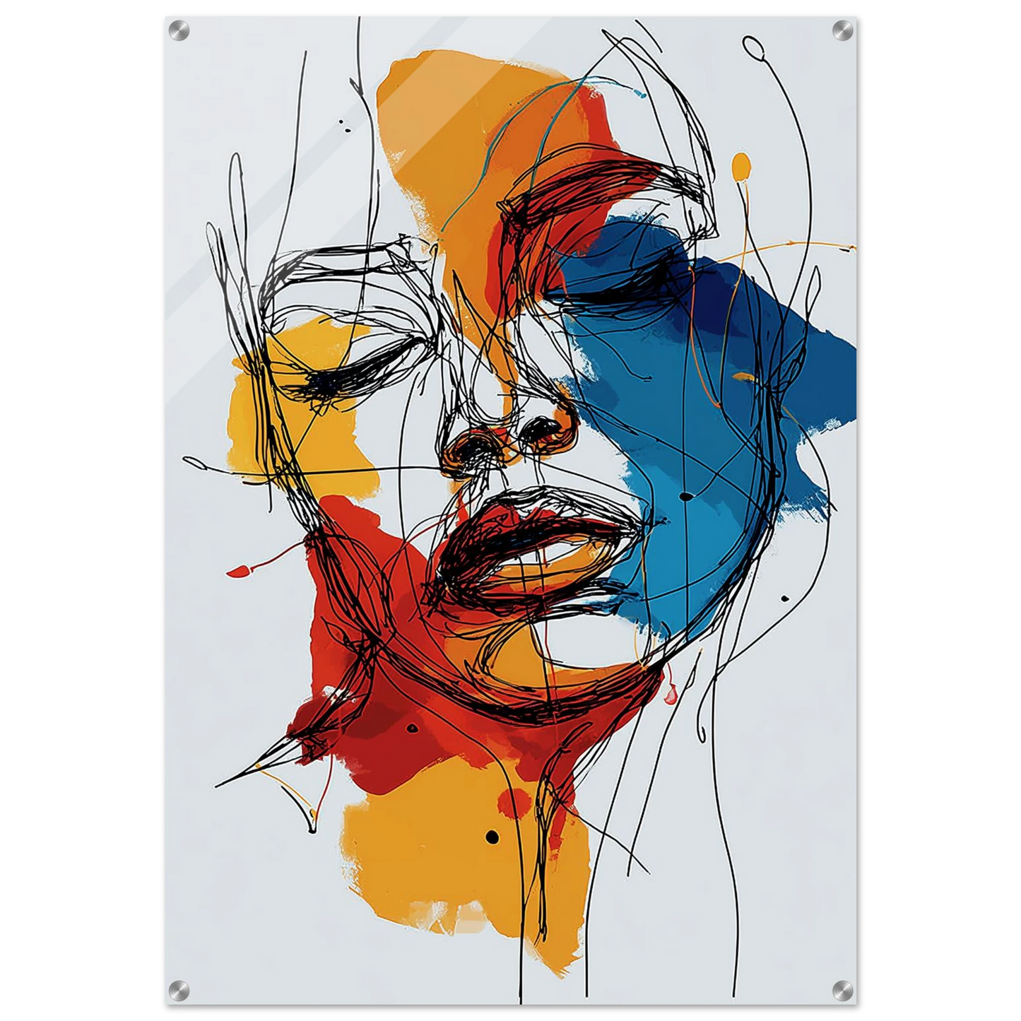 L'Âme en Trois Feux — tableau plexiglas — art mural STNCL