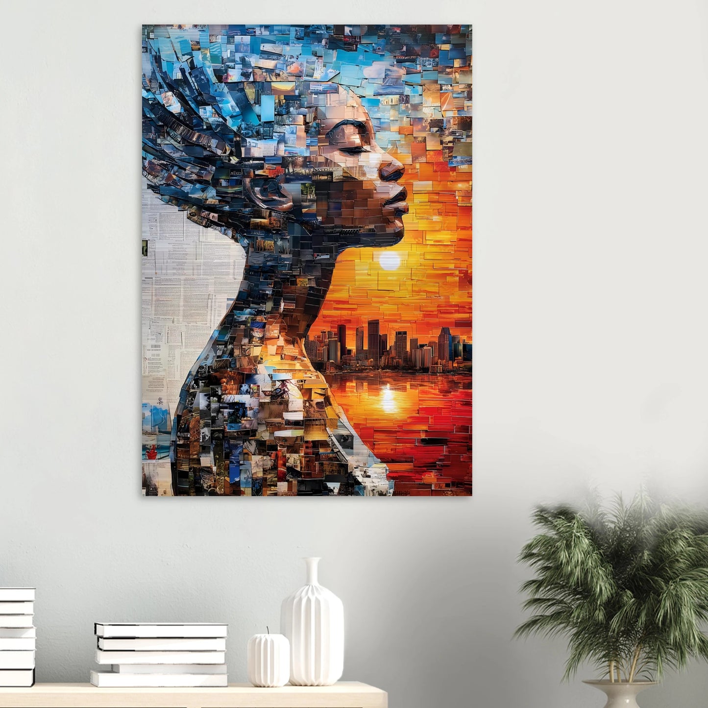 Horizon de Papier — tableau aluminium — vue 6 — art mural STNCL