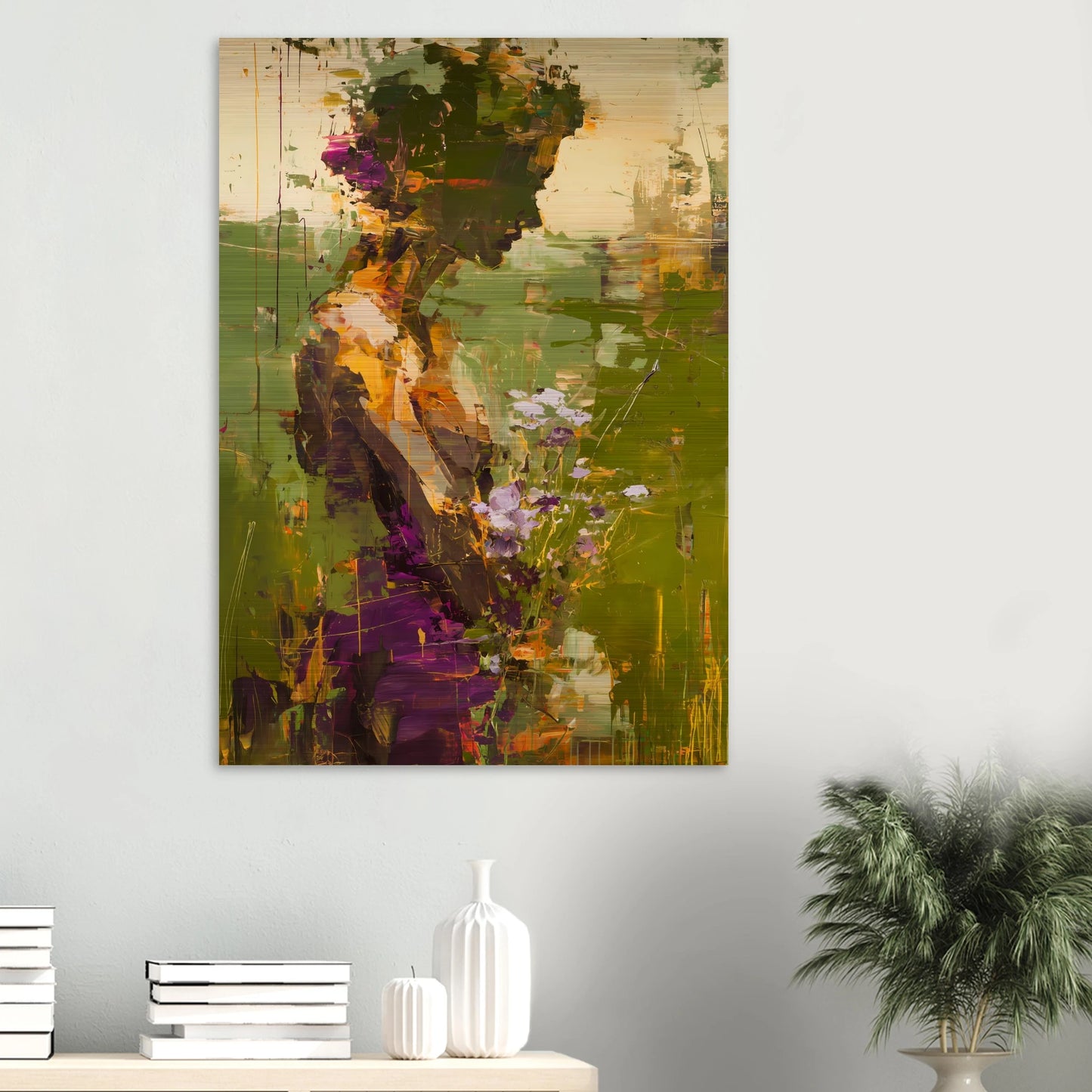 Dans les Herbes Hautes — tableau aluminium — vue 6 — art mural STNCL