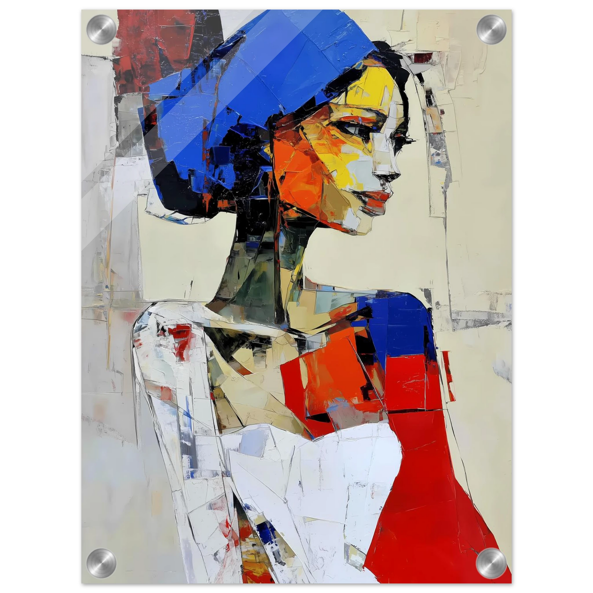Profil en Éclats de Couleur — tableau plexiglas — vue 3 — art mural STNCL