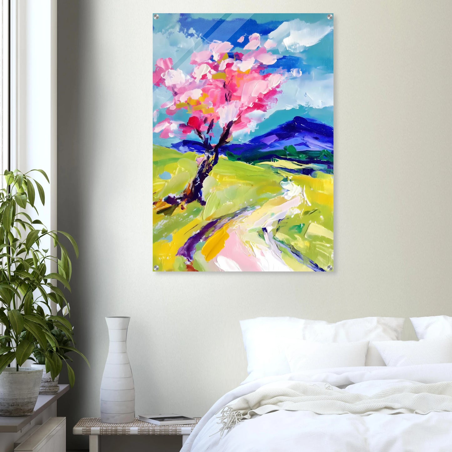 L'Arbre en Fleurs — tableau plexiglas — vue 7 — art mural STNCL