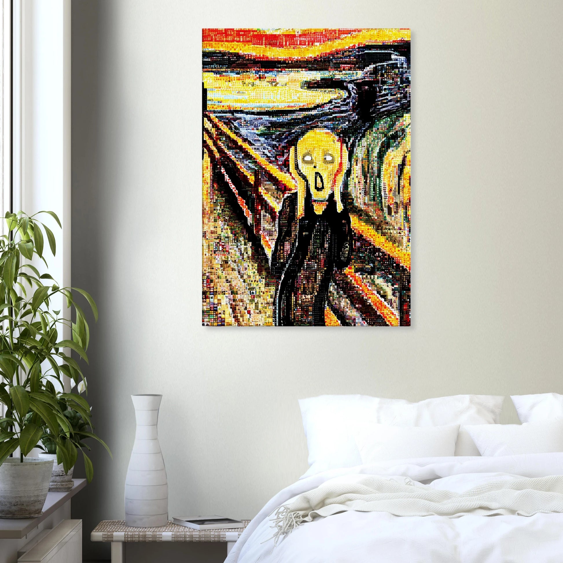 Le Cri en Mosaïque — tableau sur toile — vue 7 — art mural STNCL