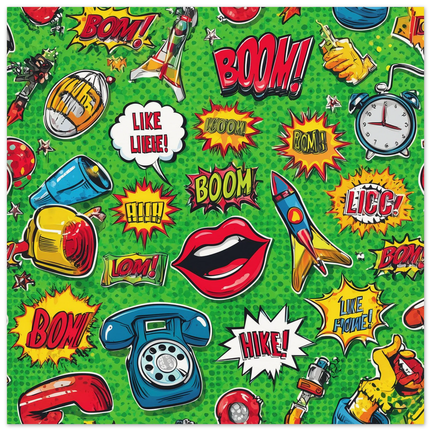 Explosion Pop — affiche d'art — vue 3 — art mural STNCL