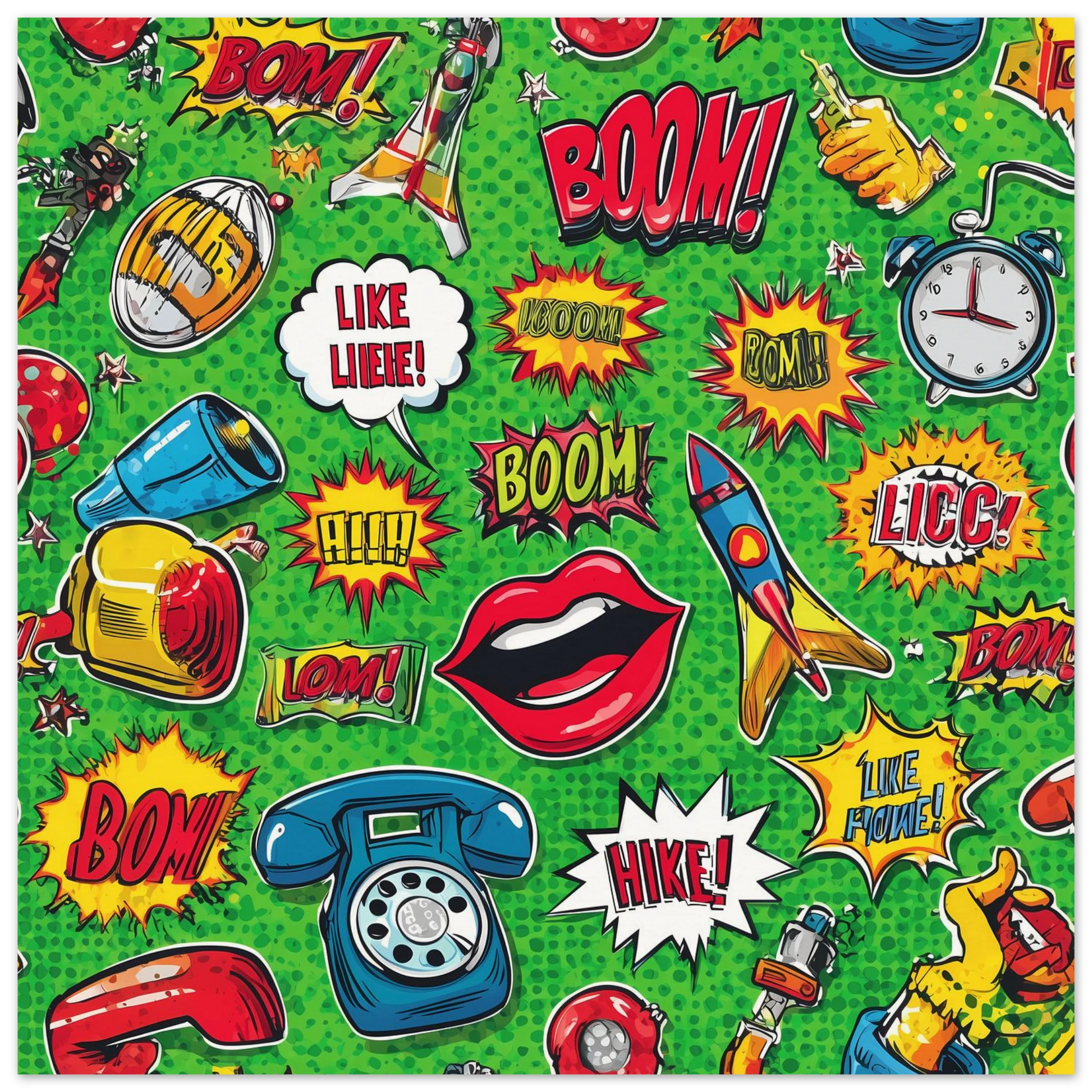 Explosion Pop — affiche d'art — vue 3 — art mural STNCL