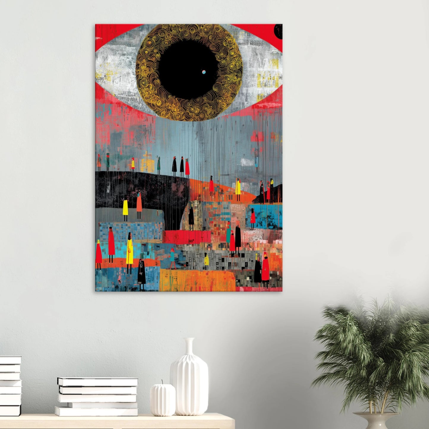 L'Œil qui Gouverne — tableau sur toile — vue 6 — art mural STNCL