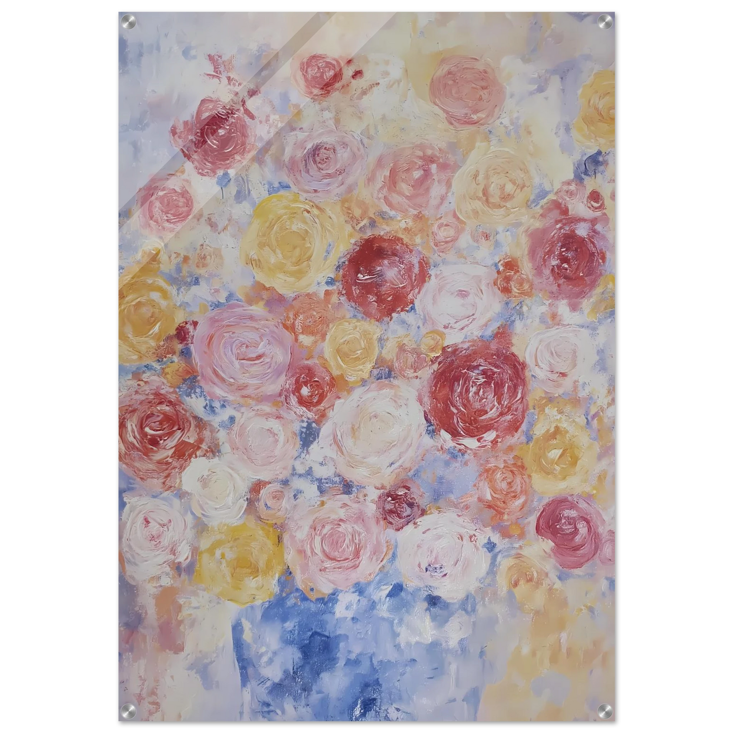 Brassée de Roses — tableau plexiglas — art mural STNCL