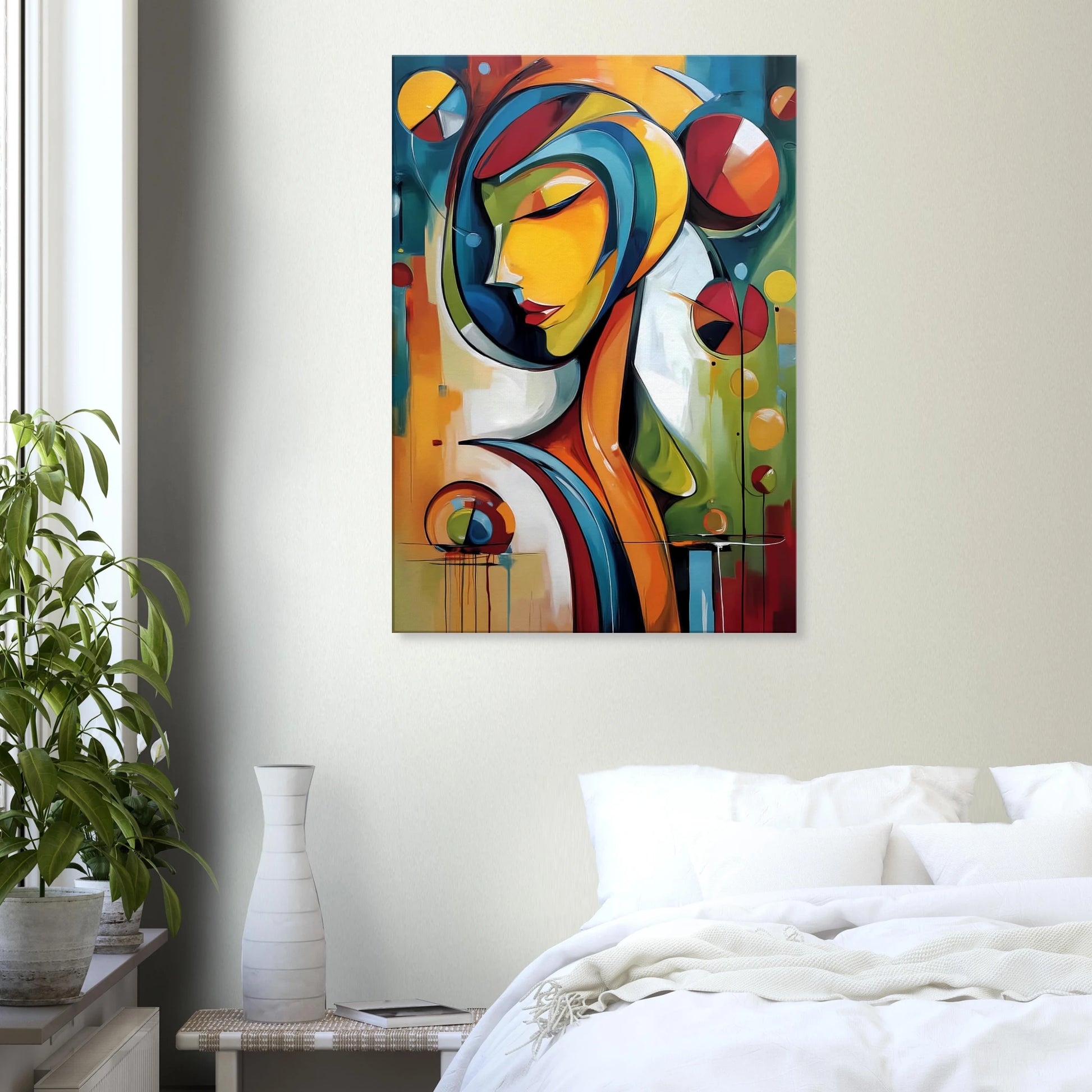 Rêverie Géométrique — tableau sur toile — vue 6 — art mural STNCL