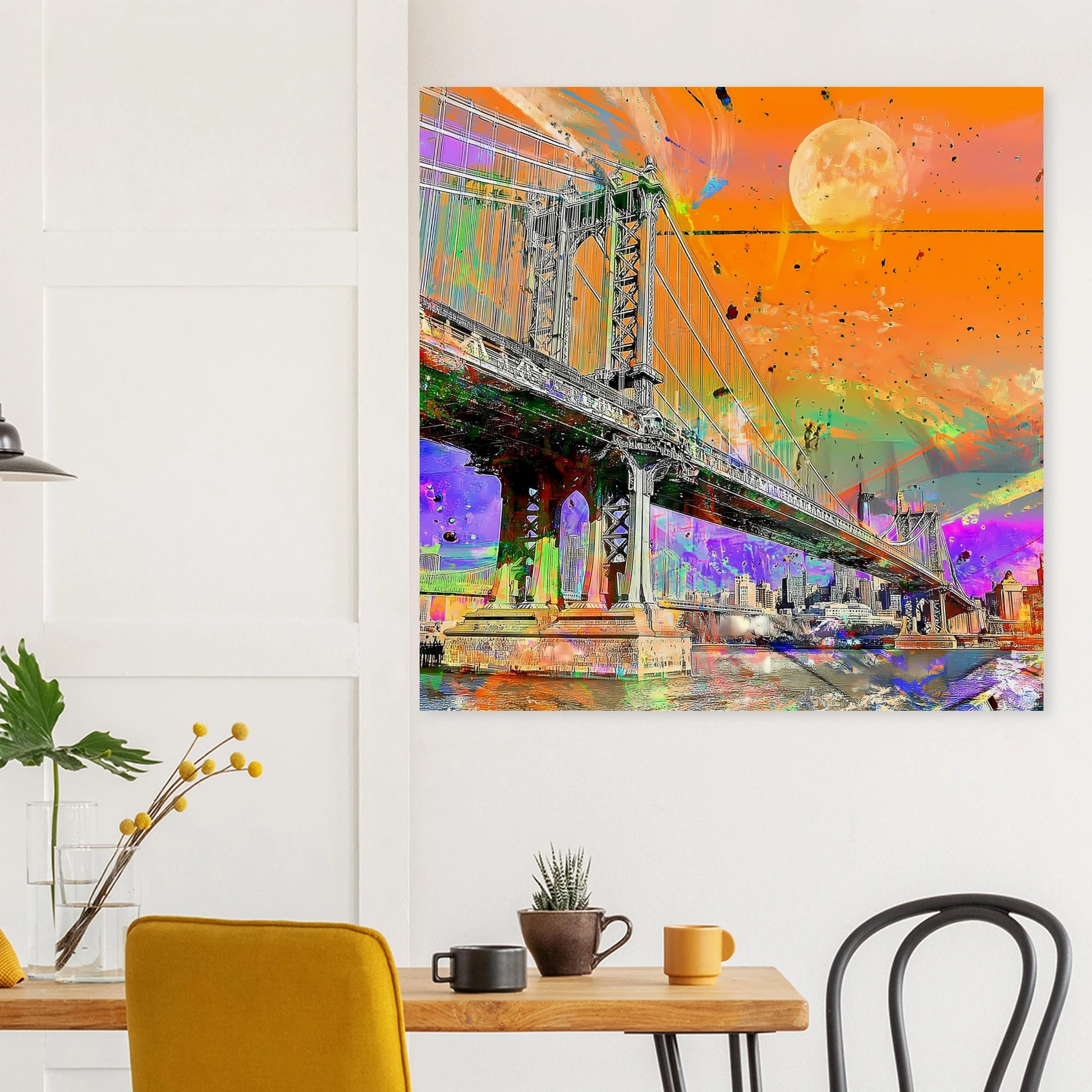 Pont sous la Lune — affiche d'art — vue 8 — art mural STNCL
