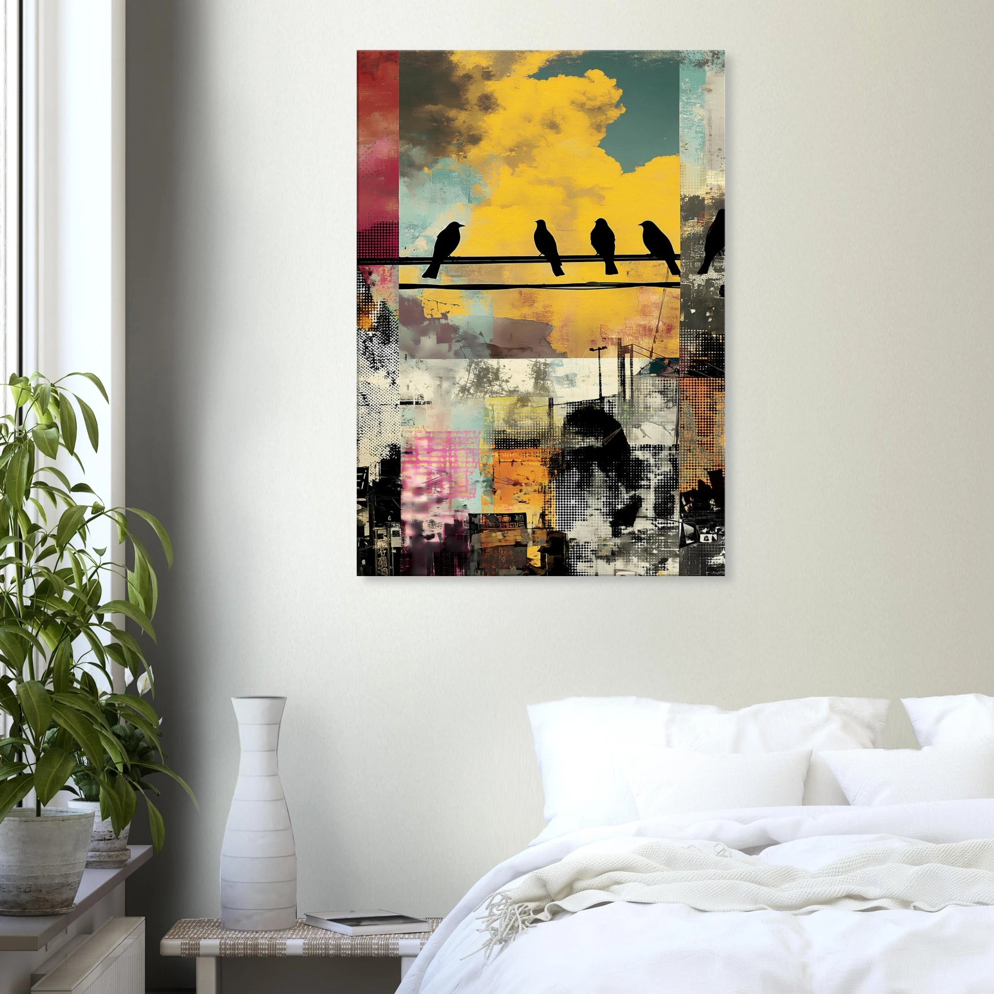 Perchoir Urbain — tableau sur toile — vue 7 — art mural STNCL