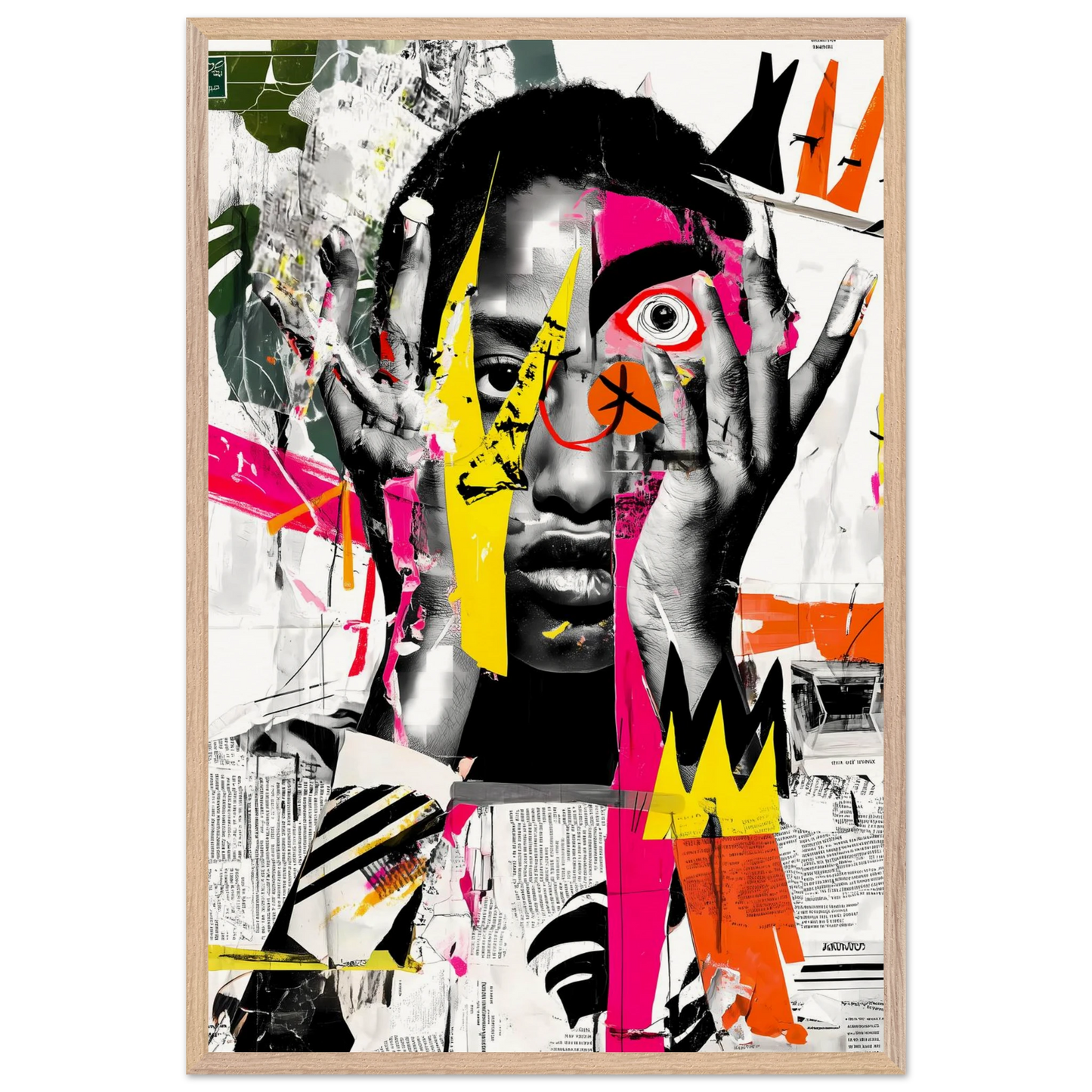 Éclats d'un Regard — tableau encadre bois — vue 14 — art mural STNCL