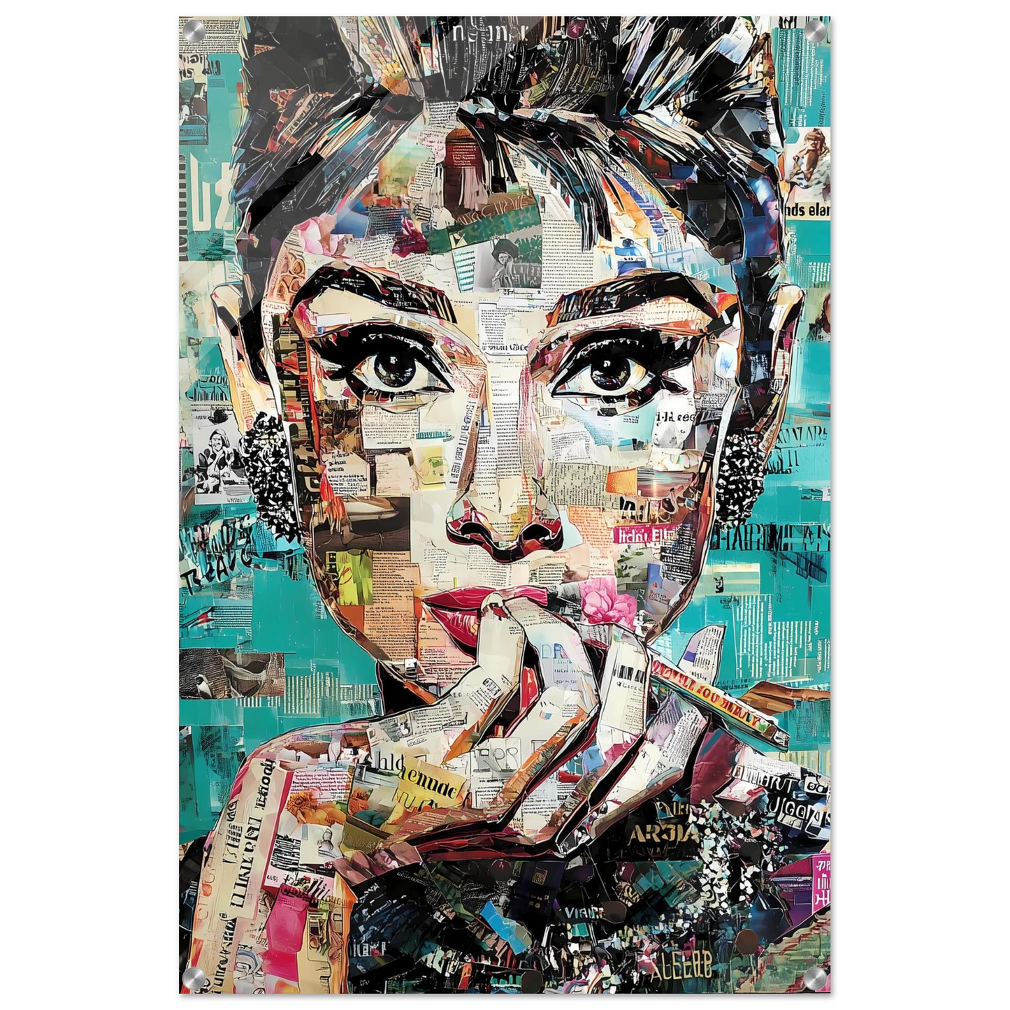 Regard de Papier — tableau plexiglas — vue 5 — art mural STNCL