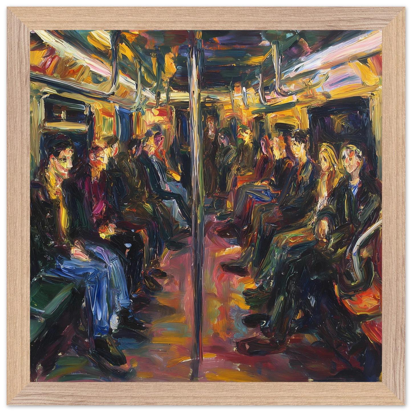 Rame du Soir — tableau encadré bois — vue 7 — art mural STNCL