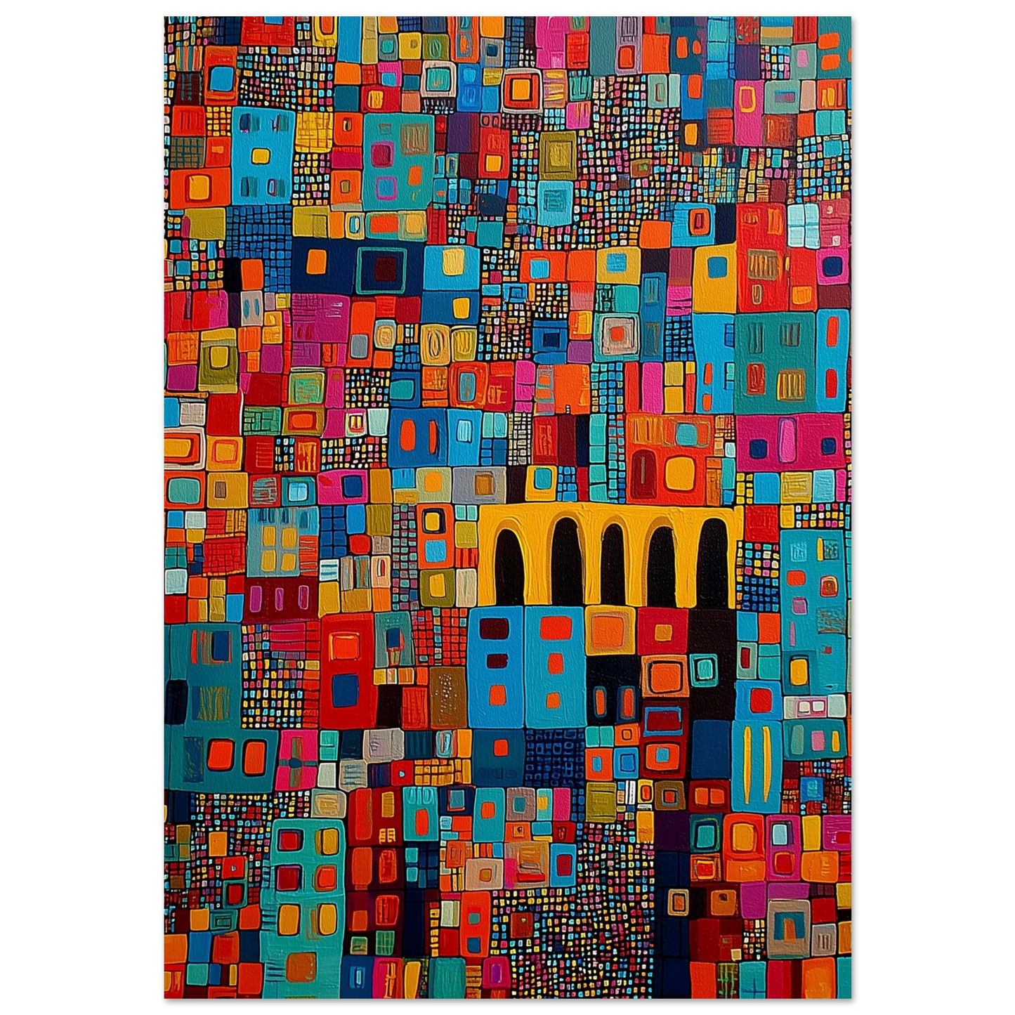 Cité des Mille Fenêtres — tableau aluminium — art mural STNCL