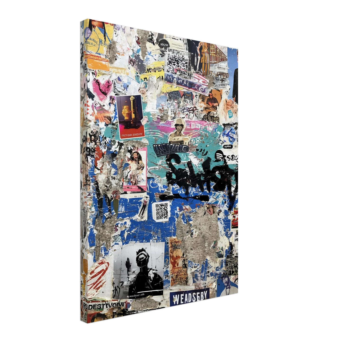 Le Mur Affiché — tableau sur toile — vue 3 — art mural STNCL