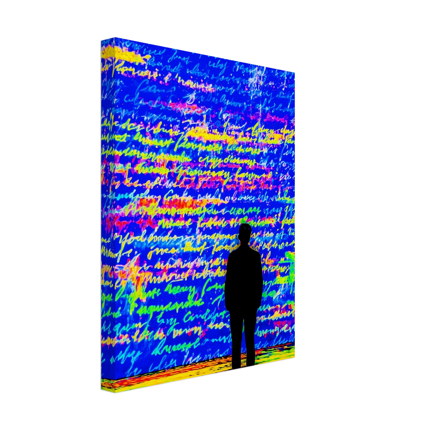 Le Mur Écrit — tableau sur toile — vue 4 — art mural STNCL