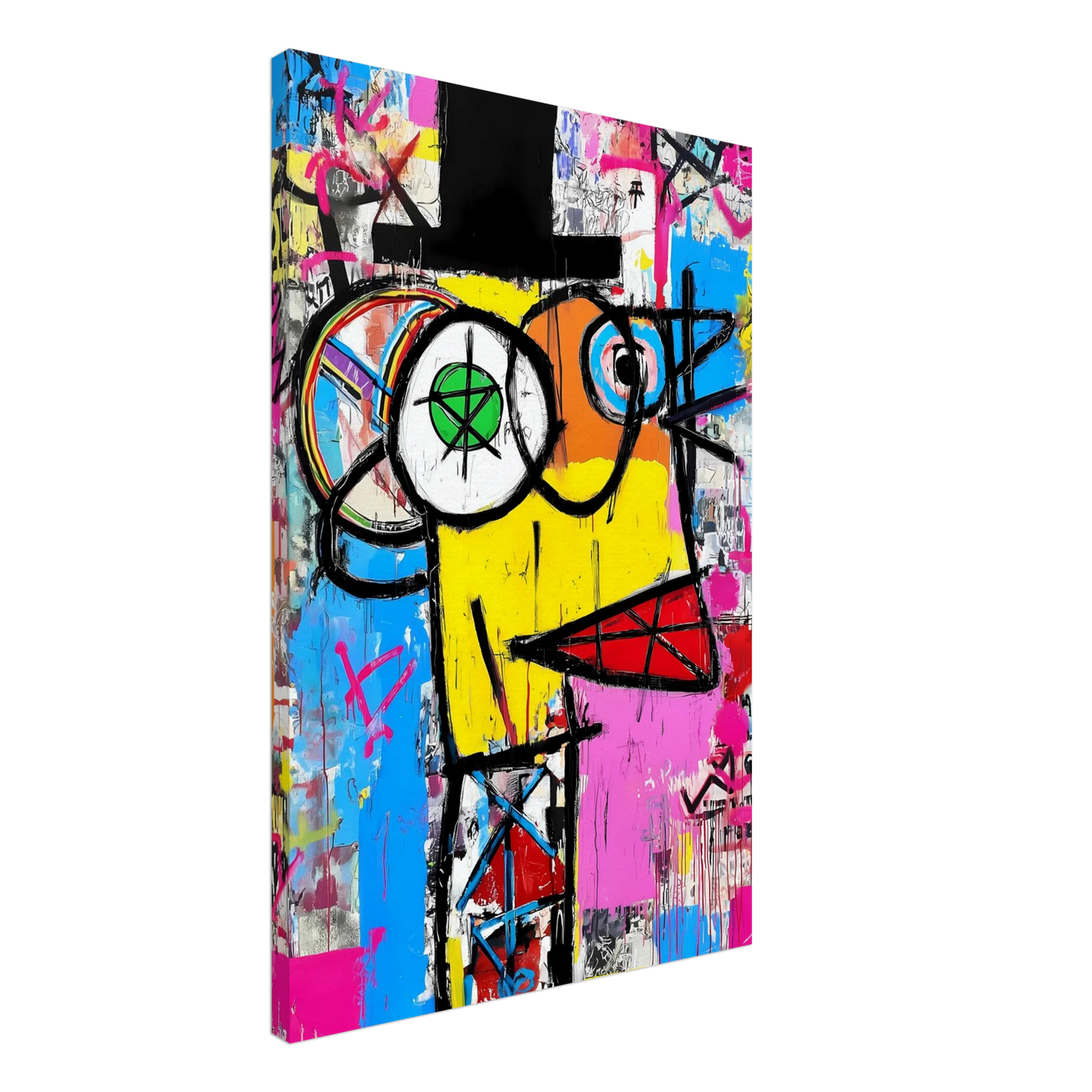 L'Homme au Chapeau Noir — tableau sur toile — vue 2 — art mural STNCL