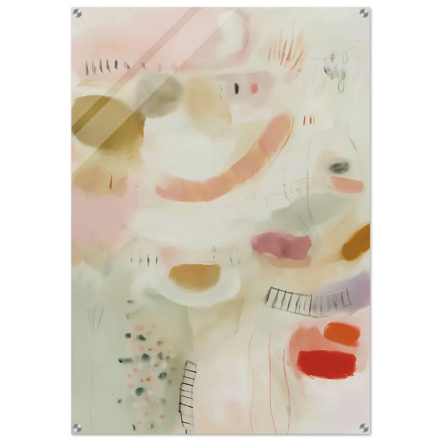 Murmures Pastel — tableau plexiglas — art mural STNCL