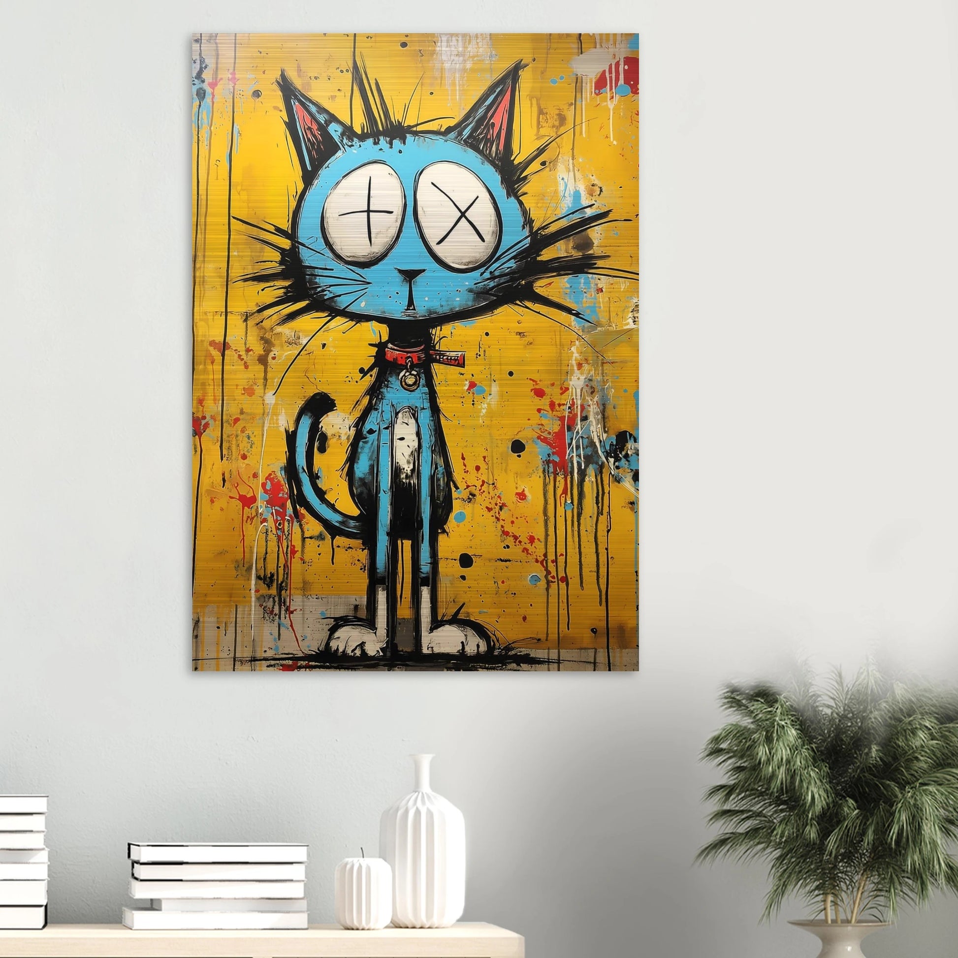 Matou des Murs — tableau aluminium — vue 6 — art mural STNCL