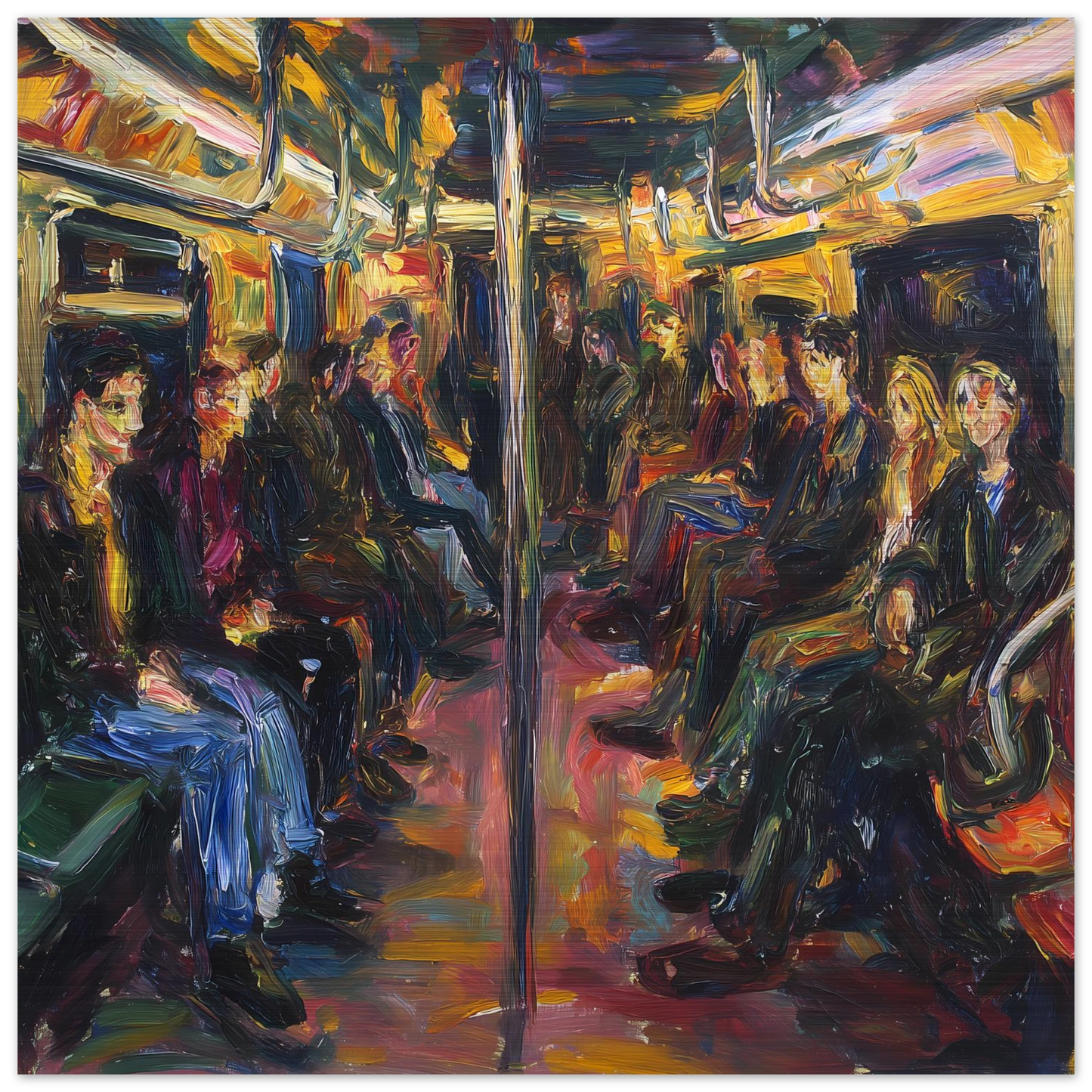 Rame du Soir — tableau aluminium — vue 4 — art mural STNCL