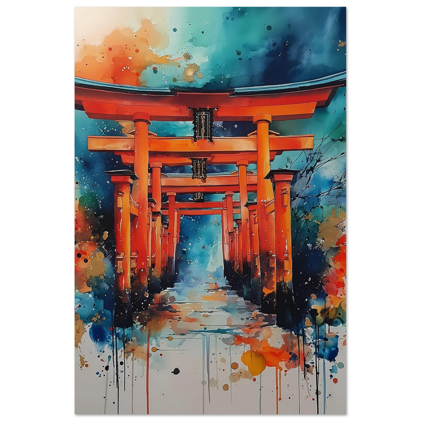 Le Sentier des Mille Portes — affiche d'art — vue 4 — art mural STNCL
