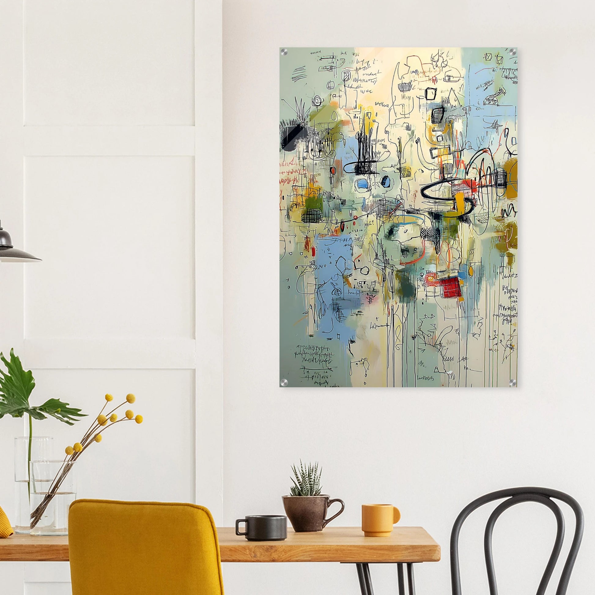 Écriture du Vent — tableau plexiglas — vue 8 — art mural STNCL