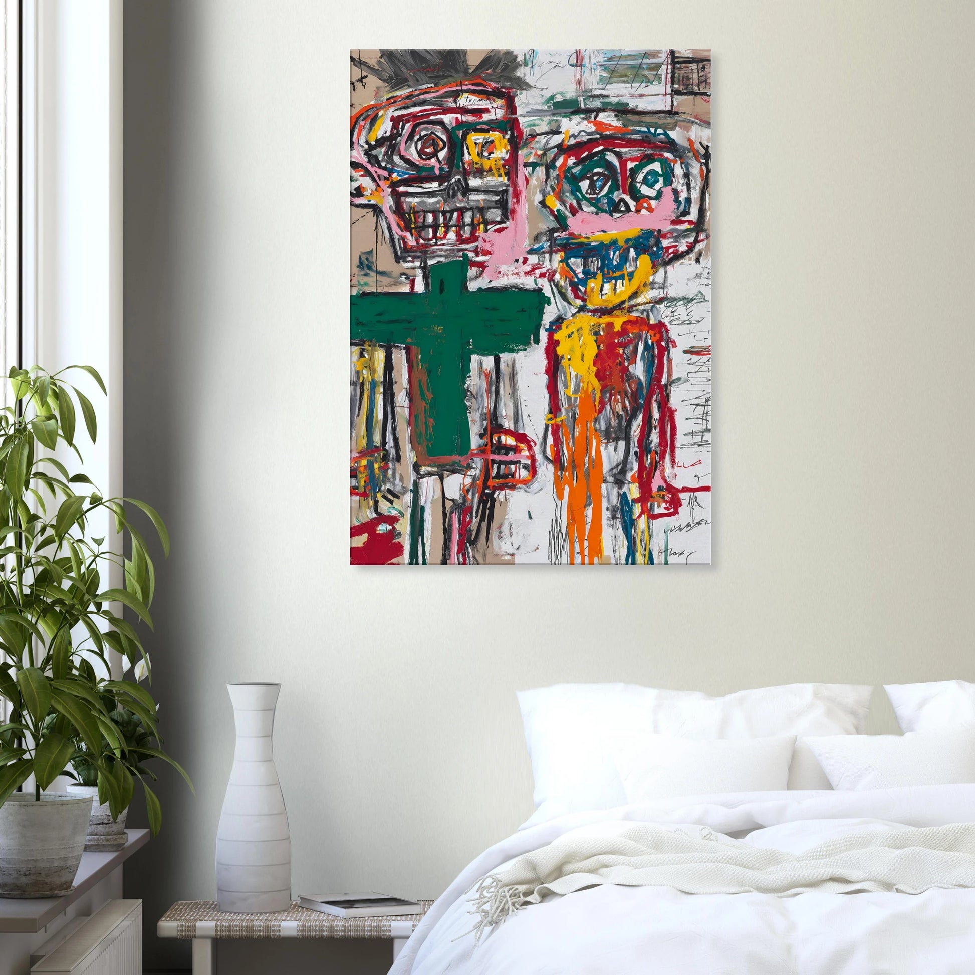 Deux Totems — tableau sur toile — vue 7 — art mural STNCL