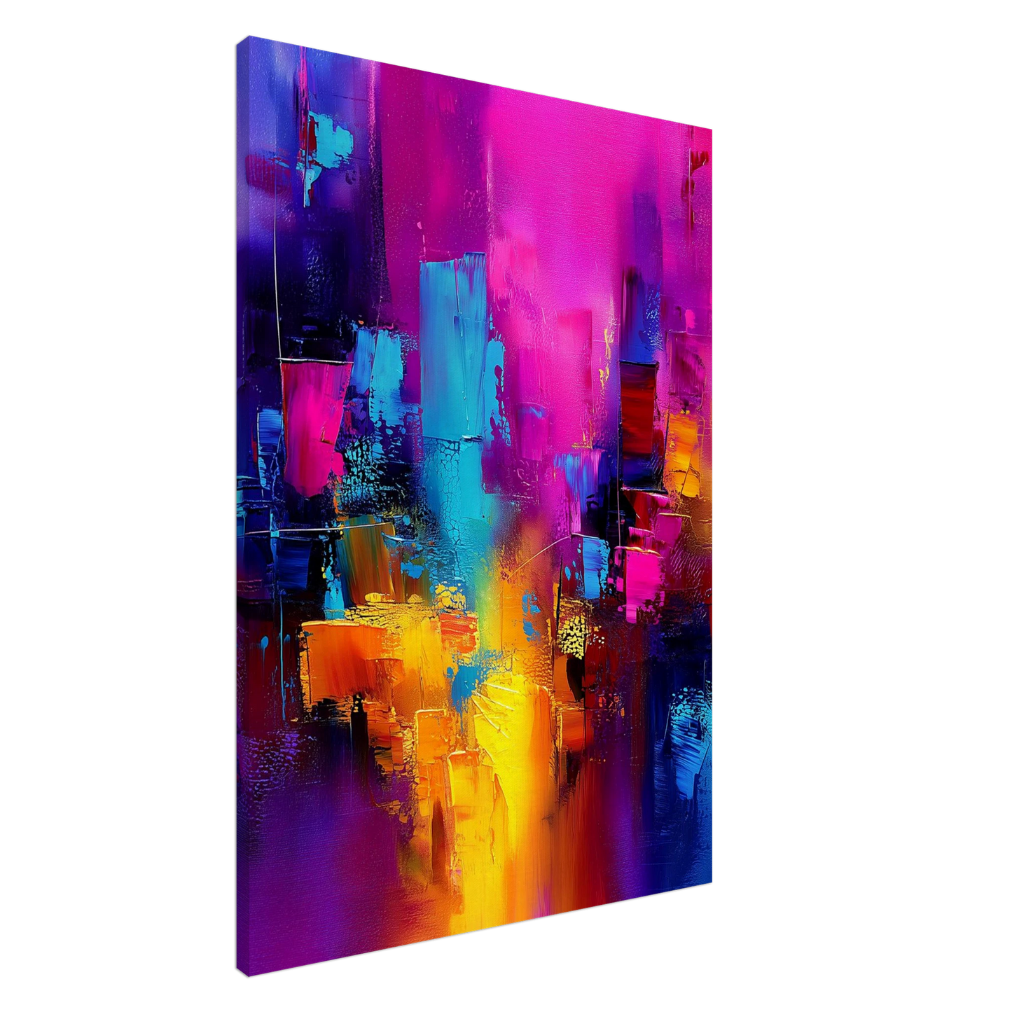Lumières de la Ville Nocturne — tableau sur toile — art mural STNCL