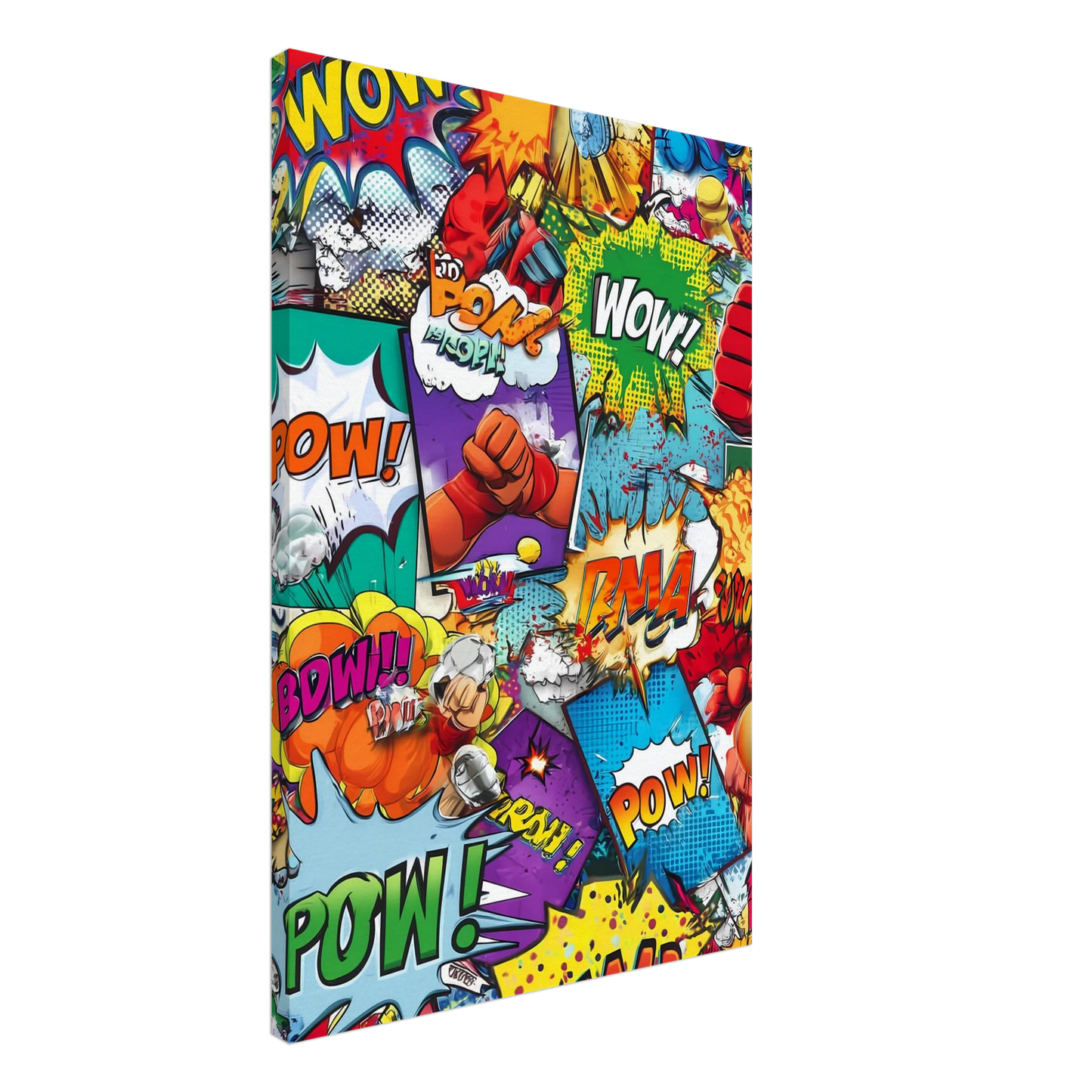 Explosion Pop Art — tableau sur toile — vue 2 — art mural STNCL