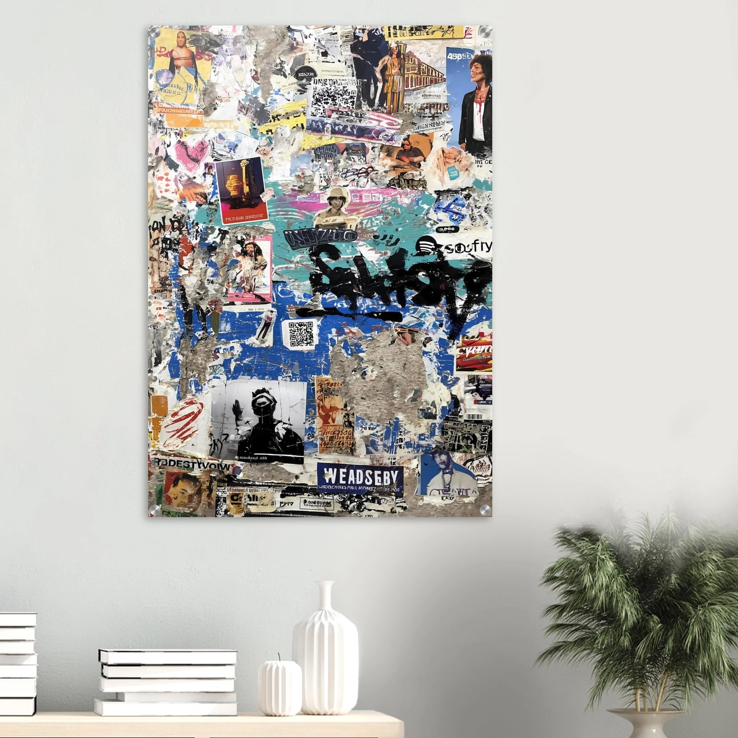 Le Mur Affiché — tableau plexiglas — vue 6 — art mural STNCL