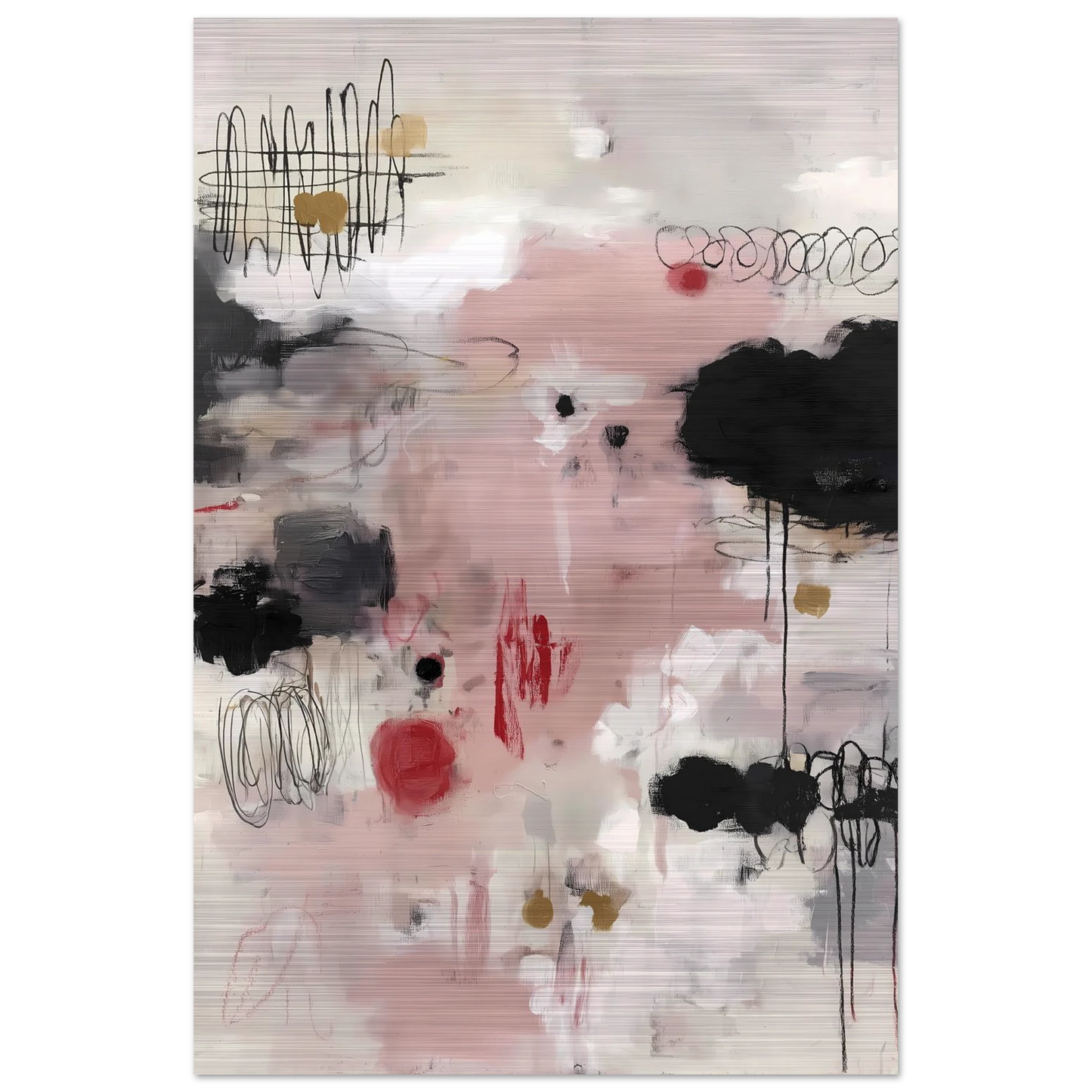 Murmure Poudré — tableau aluminium — vue 3 — art mural STNCL