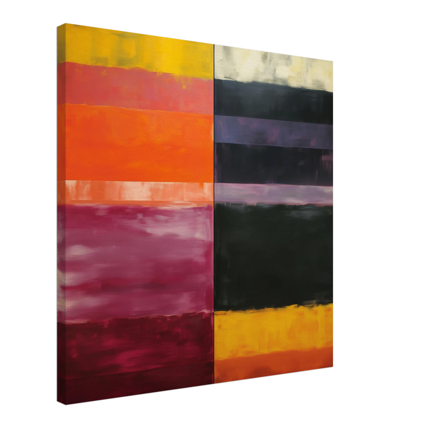 Dualité des Horizons Colorés — tableau sur toile — art mural STNCL
